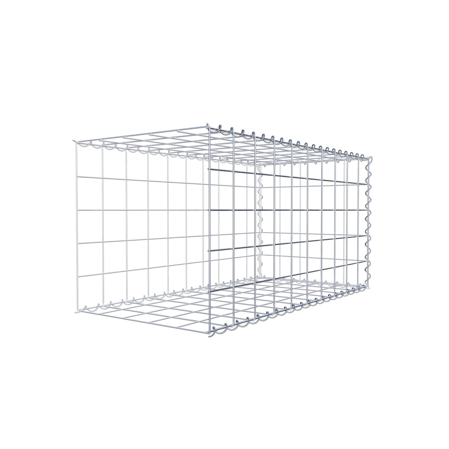 Grown-on gabion type 2 100 cm x 50 cm x 50 cm (L x H x D), mesh size 10 cm x 10 cm, spiral