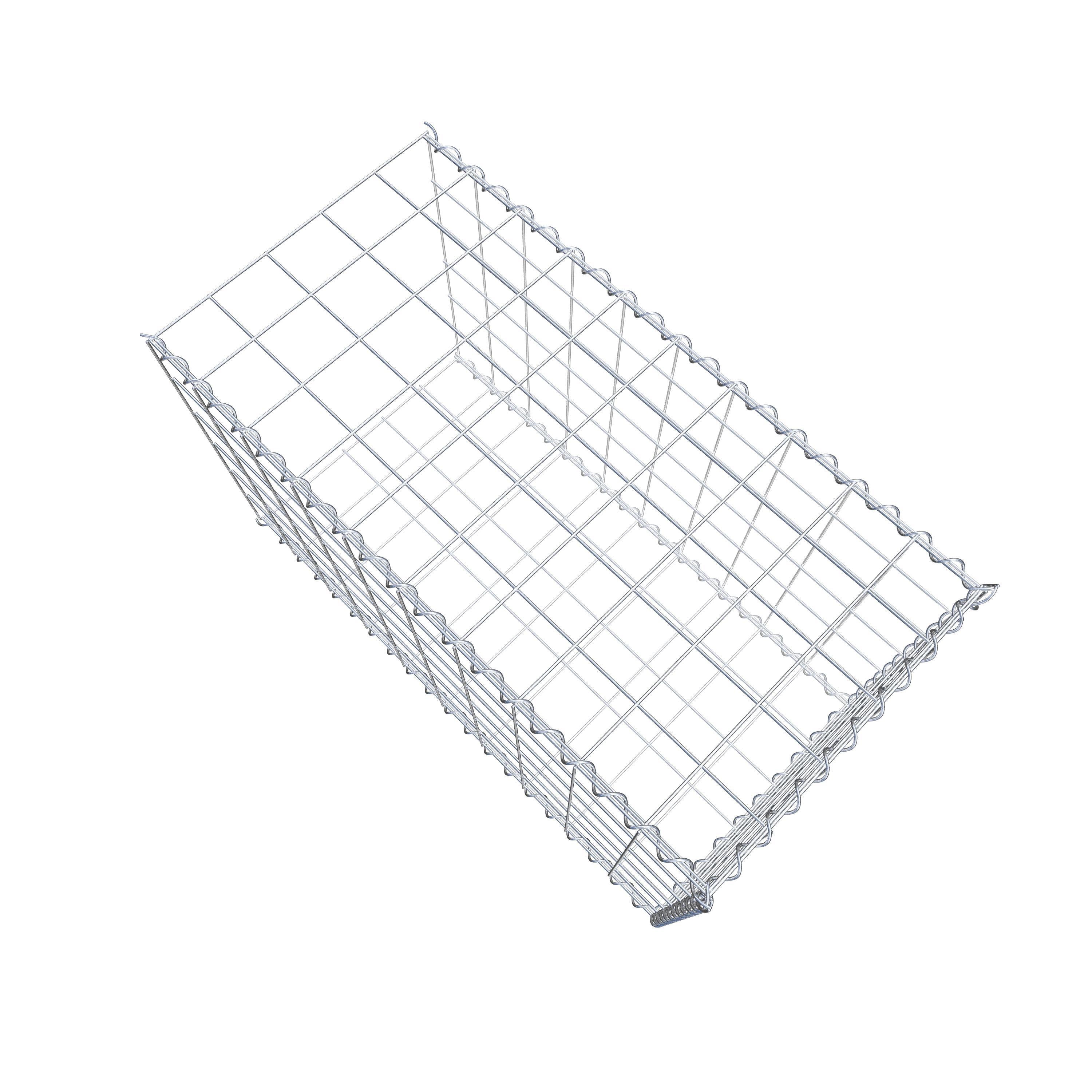 Gabião tipo 2 100 cm x 60 cm x 50 cm (C x A x P), malhagem 10 cm x 10 cm, espiral