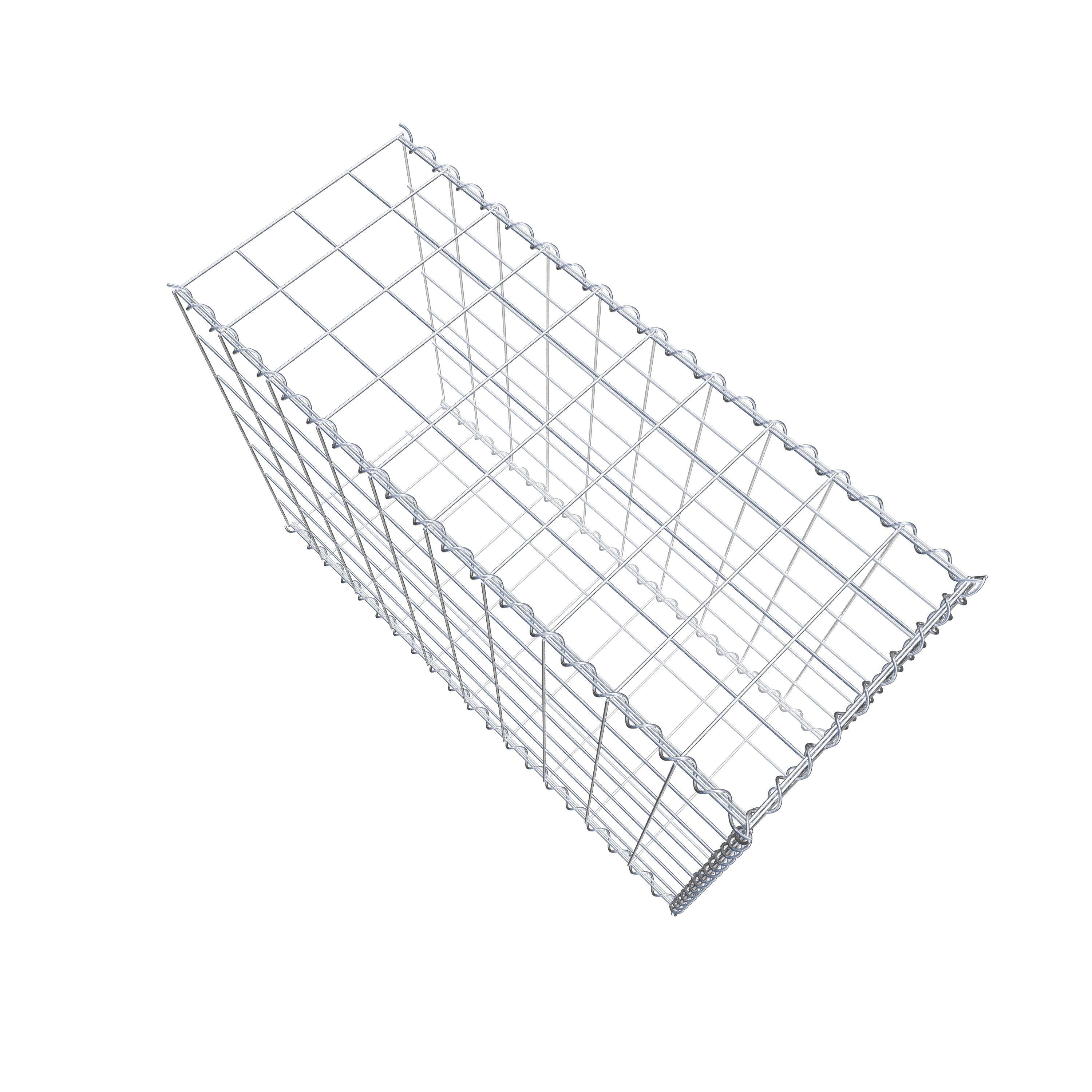 Extra gabion typ 2 100 cm x 70 cm x 40 cm (L x H x D), maskstorlek 10 cm x 10 cm, spiral