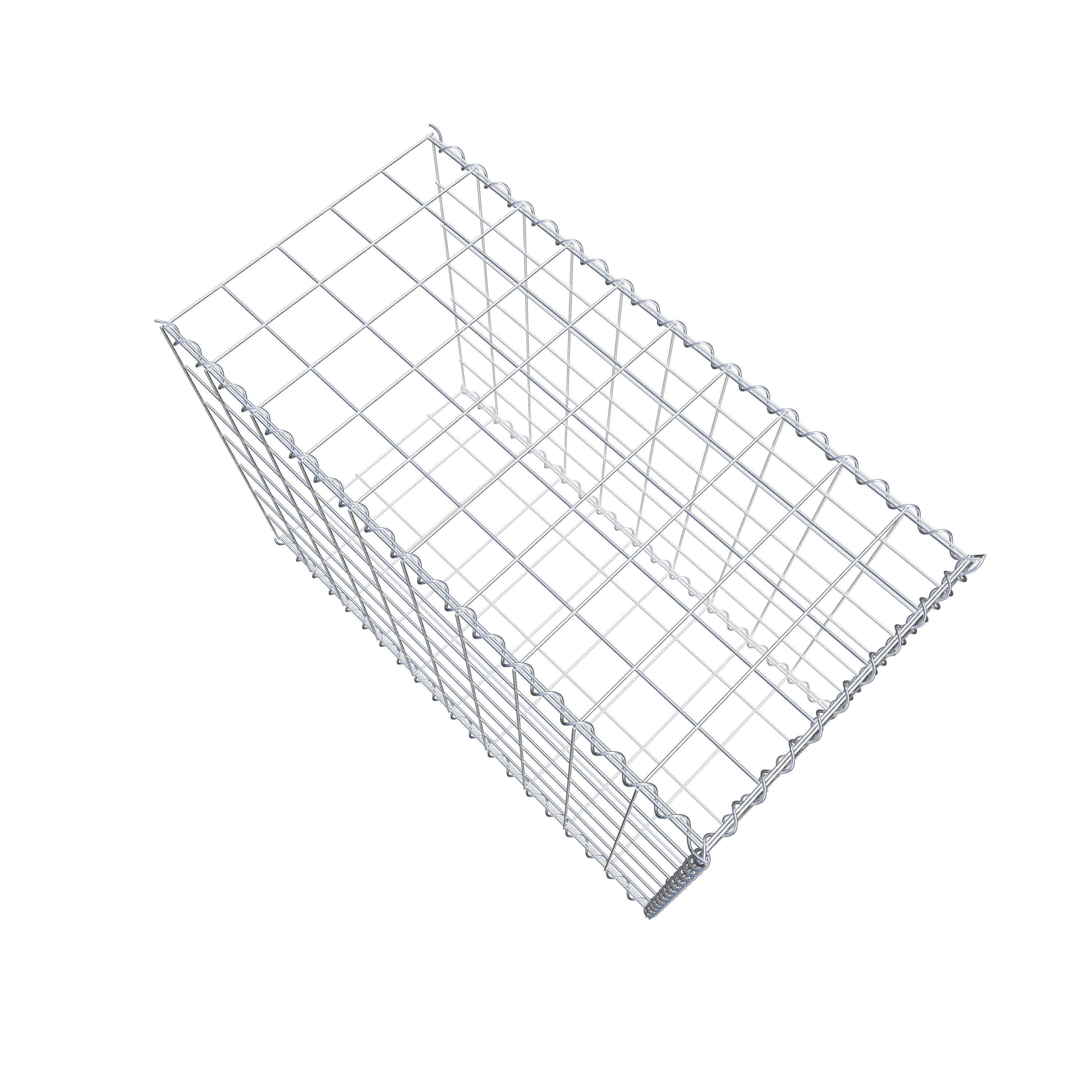 Gabião tipo 2 100 cm x 70 cm x 50 cm (C x A x P), malhagem 10 cm x 10 cm, espiral