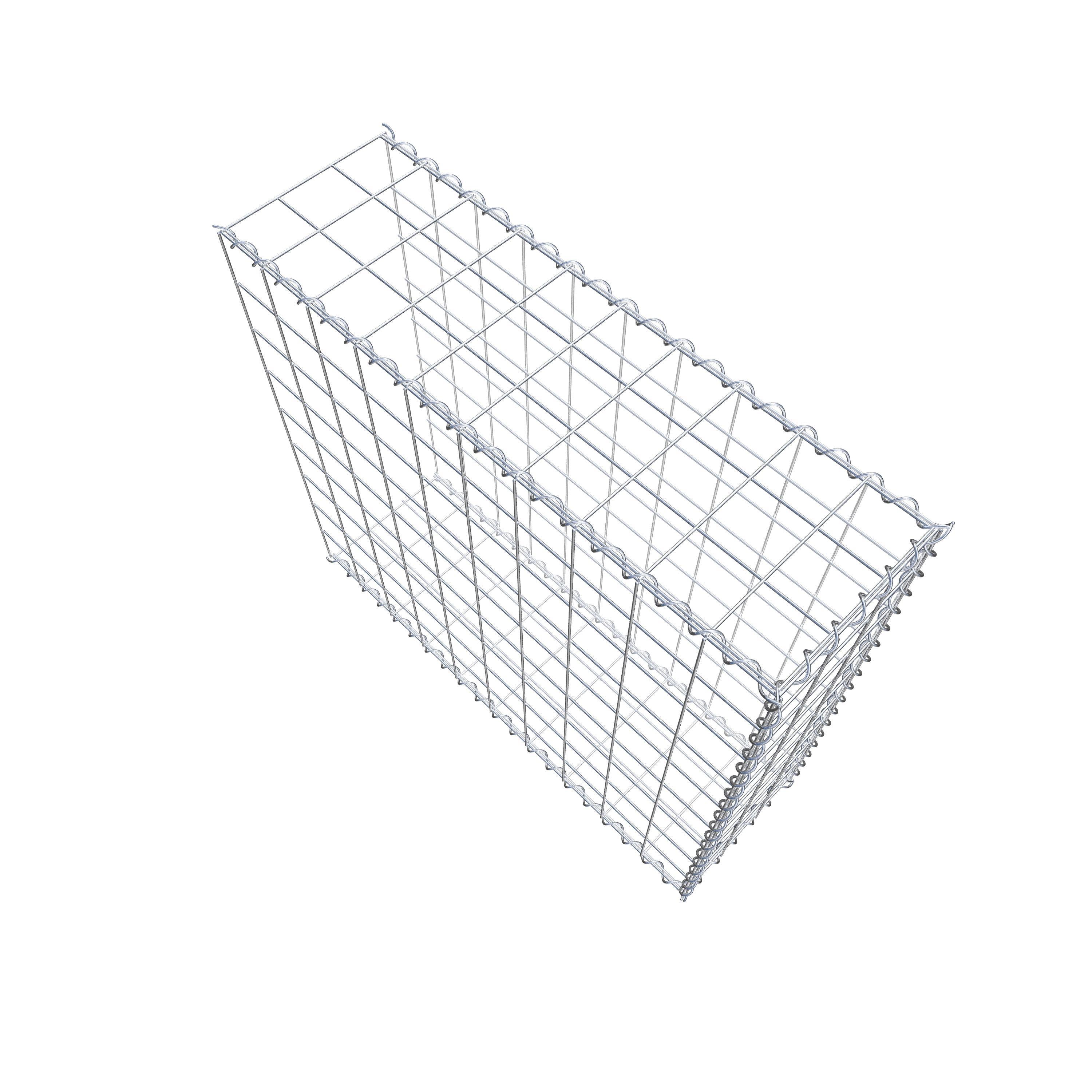 Påväxt gabion typ 2 100 cm x 90 cm x 30 cm (L x H x D), maskstorlek 10 cm x 10 cm, spiral