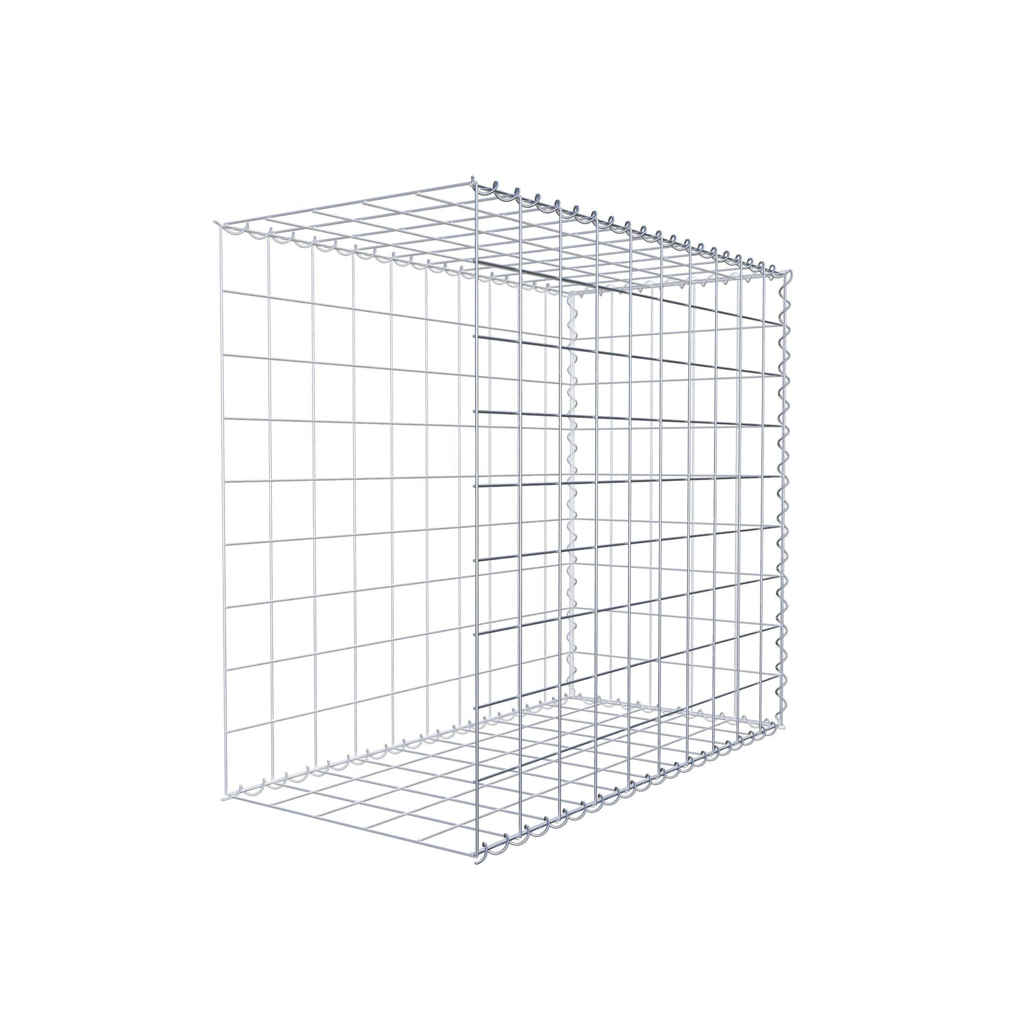 Gabion rapporté type 2 100 cm x 90 cm x 50 cm (L x H x P), mailles 10 cm x 10 cm, spirale