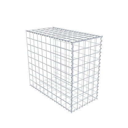 Gabion rapporté type 2 100 cm x 90 cm x 50 cm (L x H x P), mailles 10 cm x 10 cm, spirale