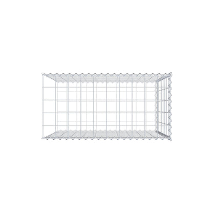 Gabion rapporté type 2 100 cm x 90 cm x 50 cm (L x H x P), mailles 10 cm x 10 cm, spirale