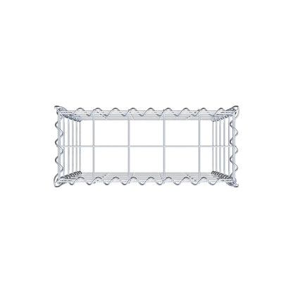 Gabião tipo 3 50 cm x 50 cm x 20 cm (C x A x P), malhagem 10 cm x 10 cm, espiral