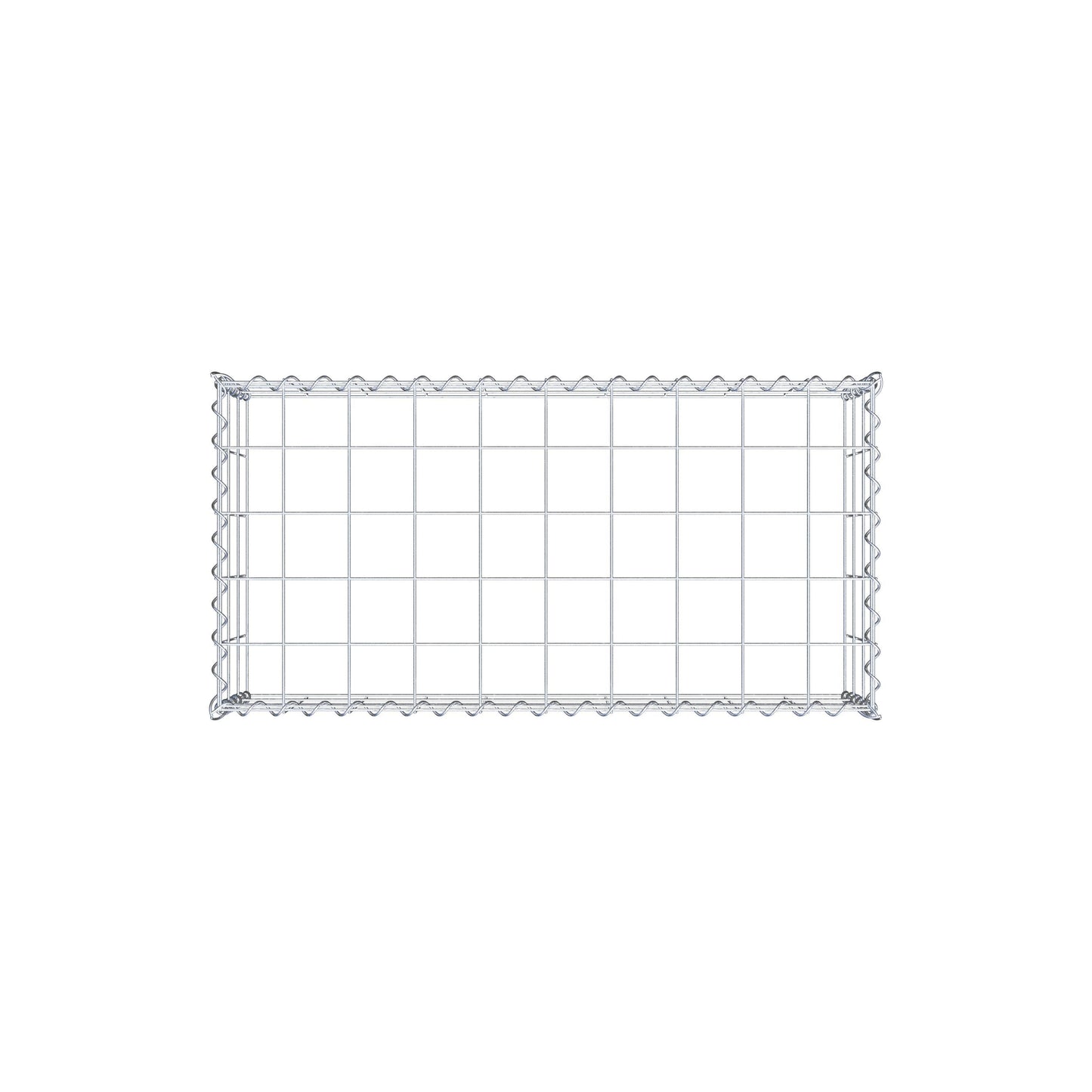 Gabião Tipo 3 100 cm x 30 cm x 50 cm (C x A x P), malhagem 10 cm x 10 cm, espiral