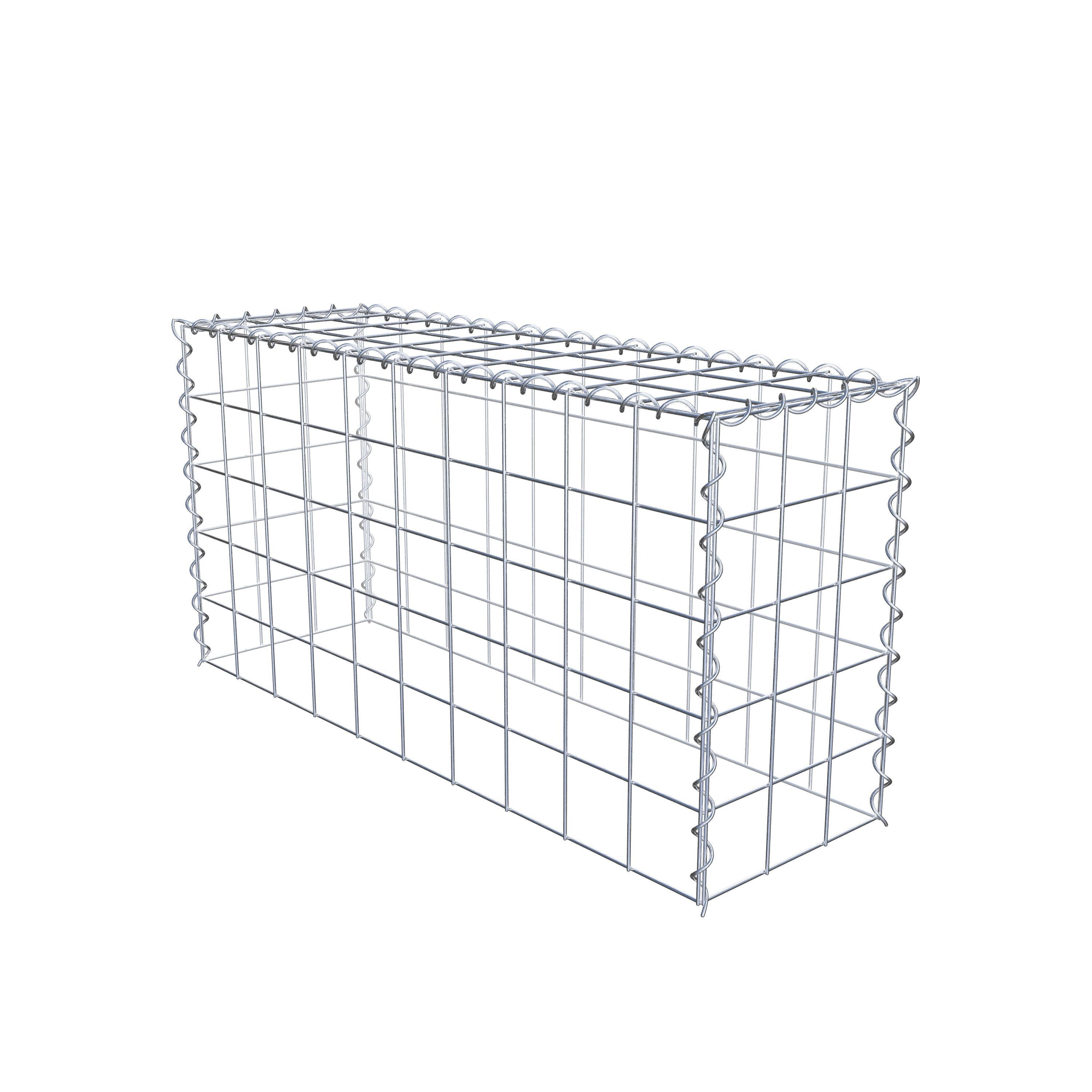 Grown-on gabion type 3 100 cm x 50 cm x 30 cm (L x H x D), mesh size 10 cm x 10 cm, spiral