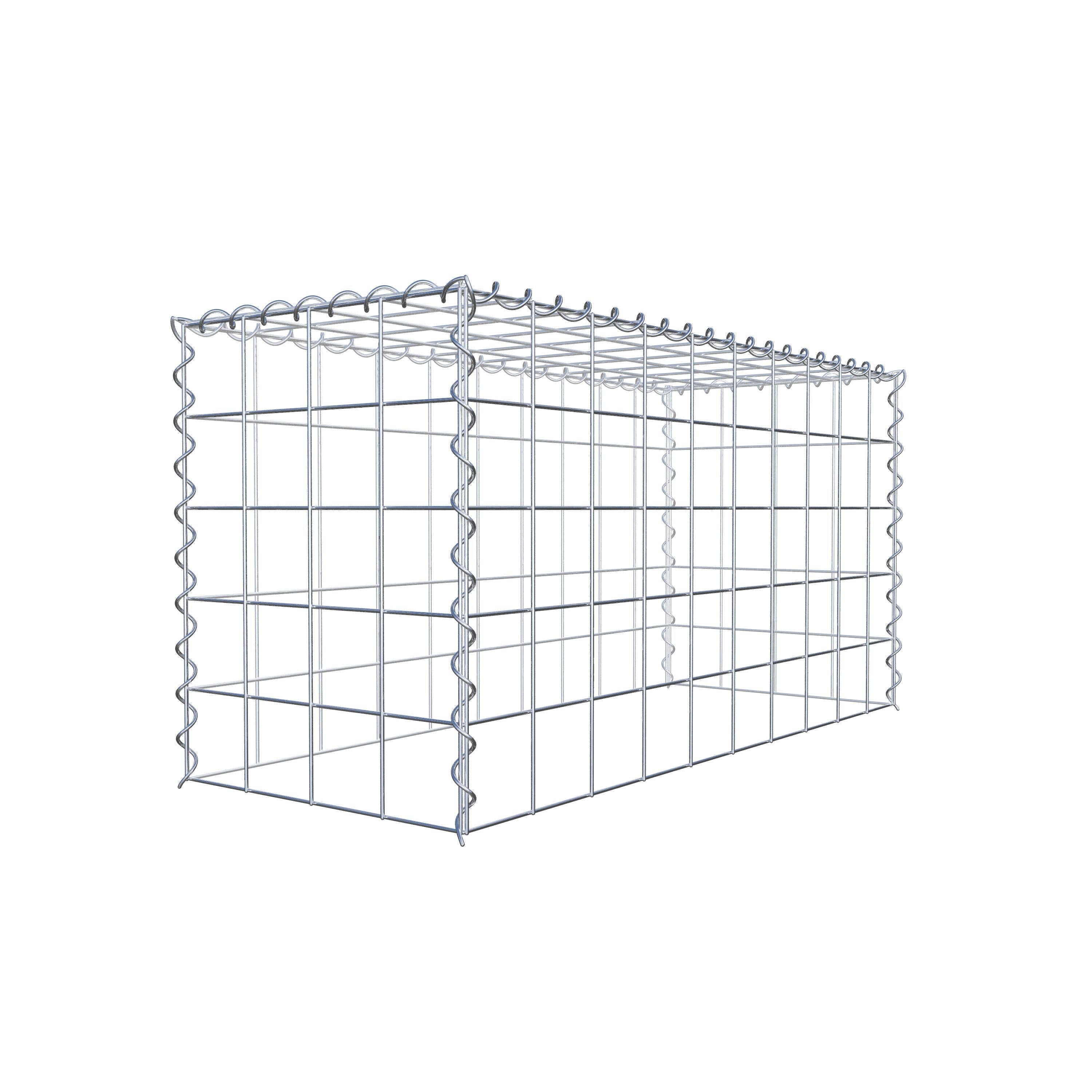 Anbaugabione Typ 3 100 cm x 50 cm x 40 cm (L x H x T), Maschenweite 10 cm x 10 cm, Spirale