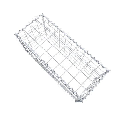 Gabion rapporté type 3 100 cm x 50 cm x 40 cm (L x H x P), mailles 10 cm x 10 cm, spirale
