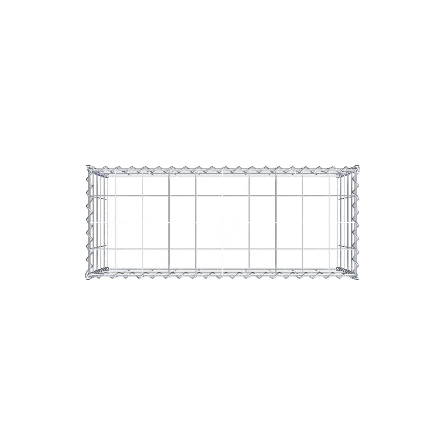 Gabion rapporté type 3 100 cm x 50 cm x 40 cm (L x H x P), mailles 10 cm x 10 cm, spirale