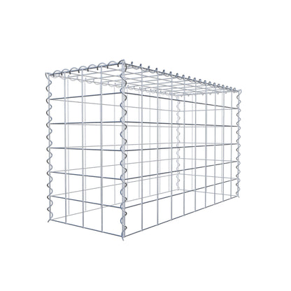 Gabião tipo 3 100 cm x 60 cm x 40 cm (C x A x P), malhagem 10 cm x 10 cm, espiral