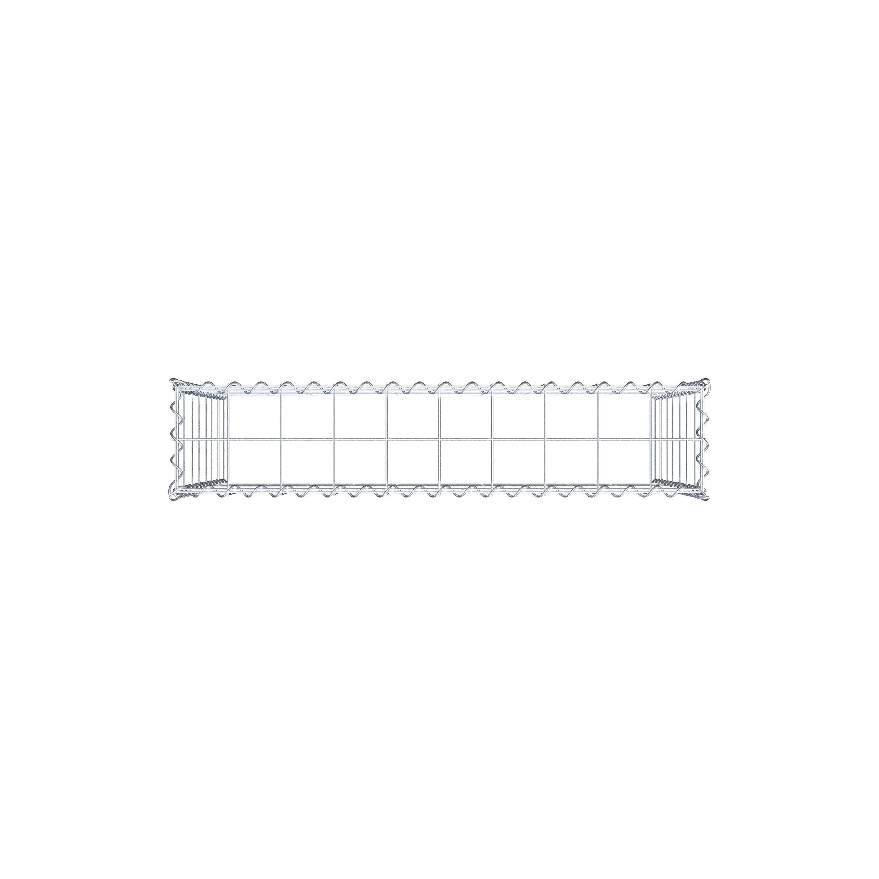 Gabião Tipo 3 100 cm x 70 cm x 20 cm (C x A x P), malhagem 10 cm x 10 cm, espiral