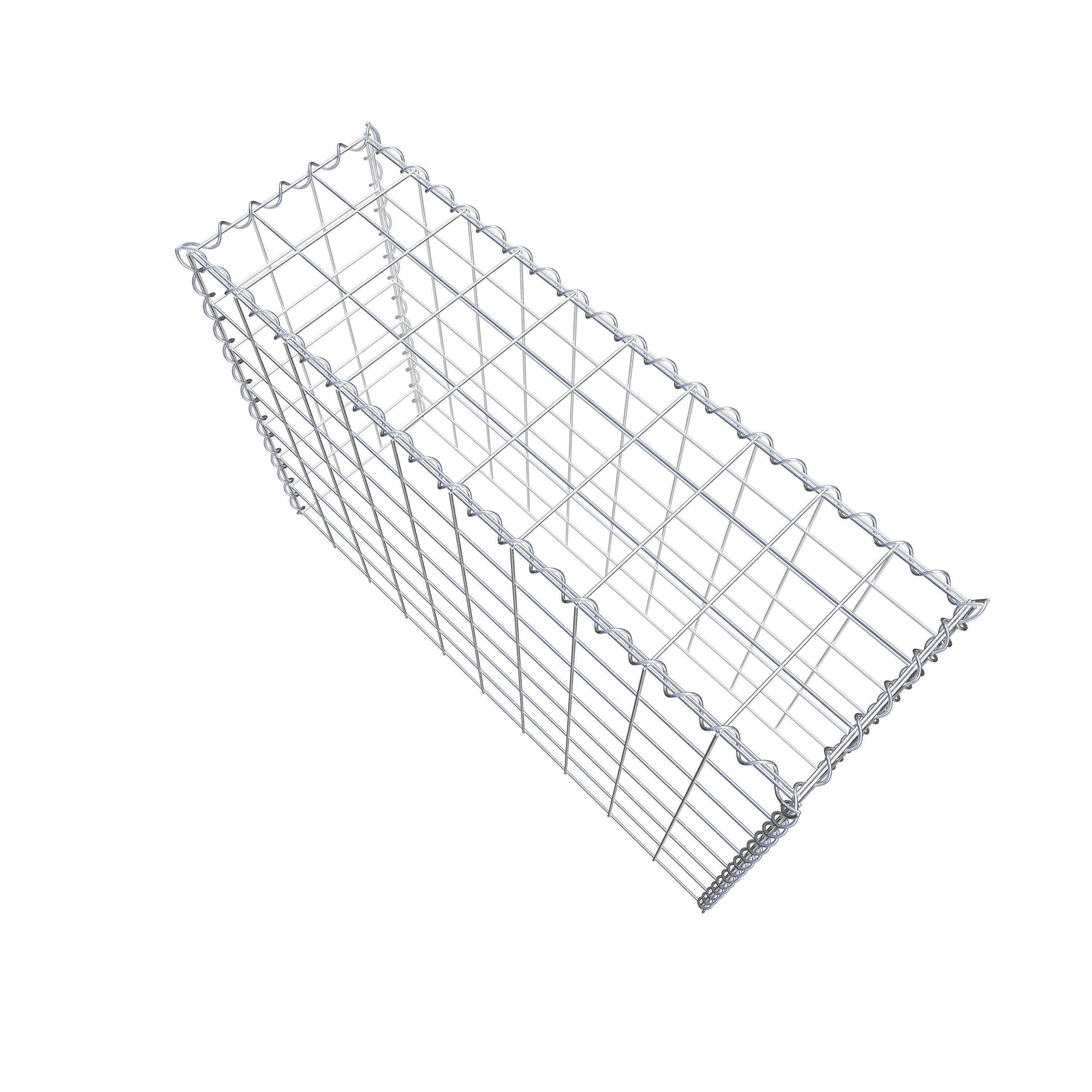 Gabião tipo 3 100 cm x 70 cm x 30 cm (C x A x P), malhagem 10 cm x 10 cm, espiral