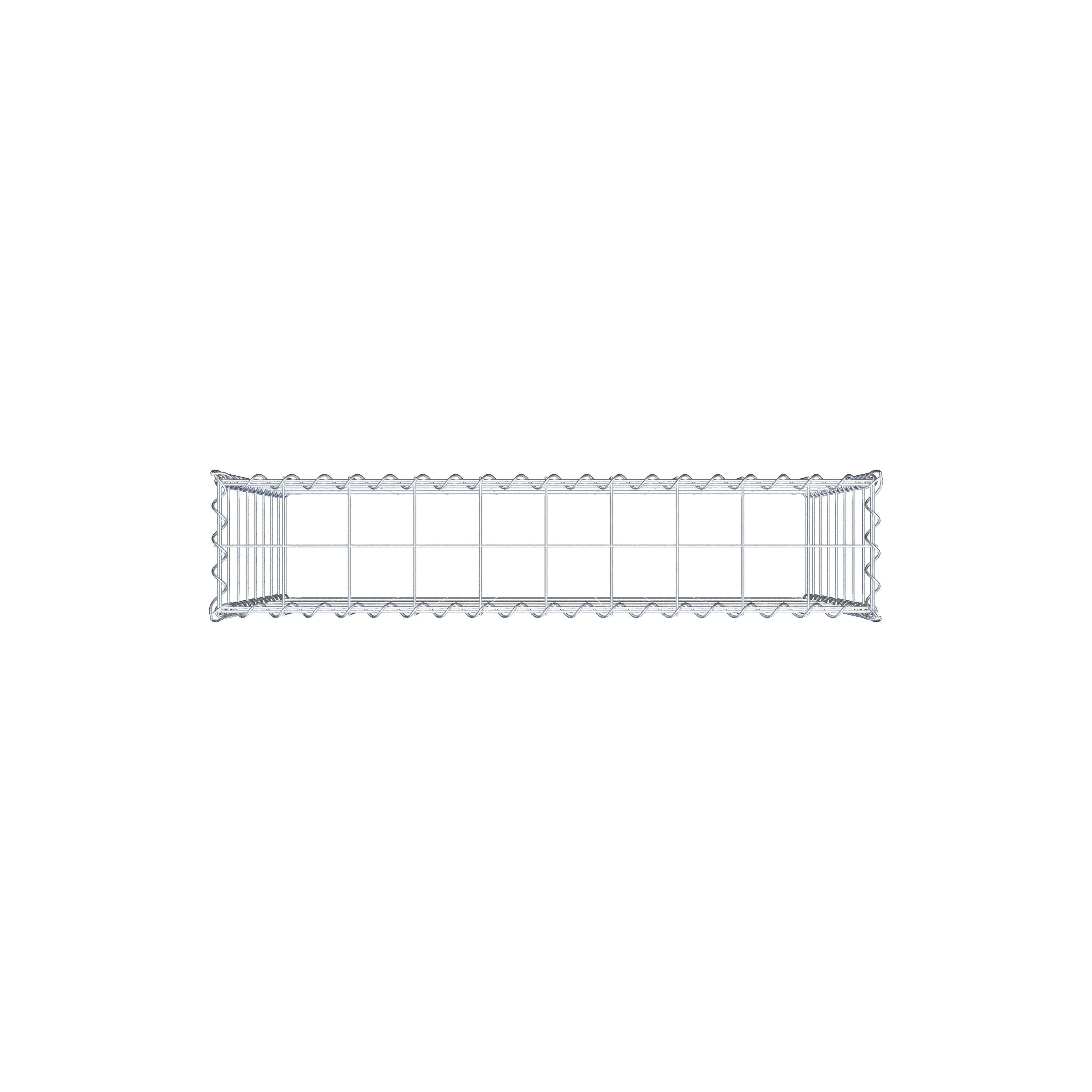 Gabião tipo 3 100 cm x 80 cm x 20 cm (C x A x P), malhagem 10 cm x 10 cm, espiral