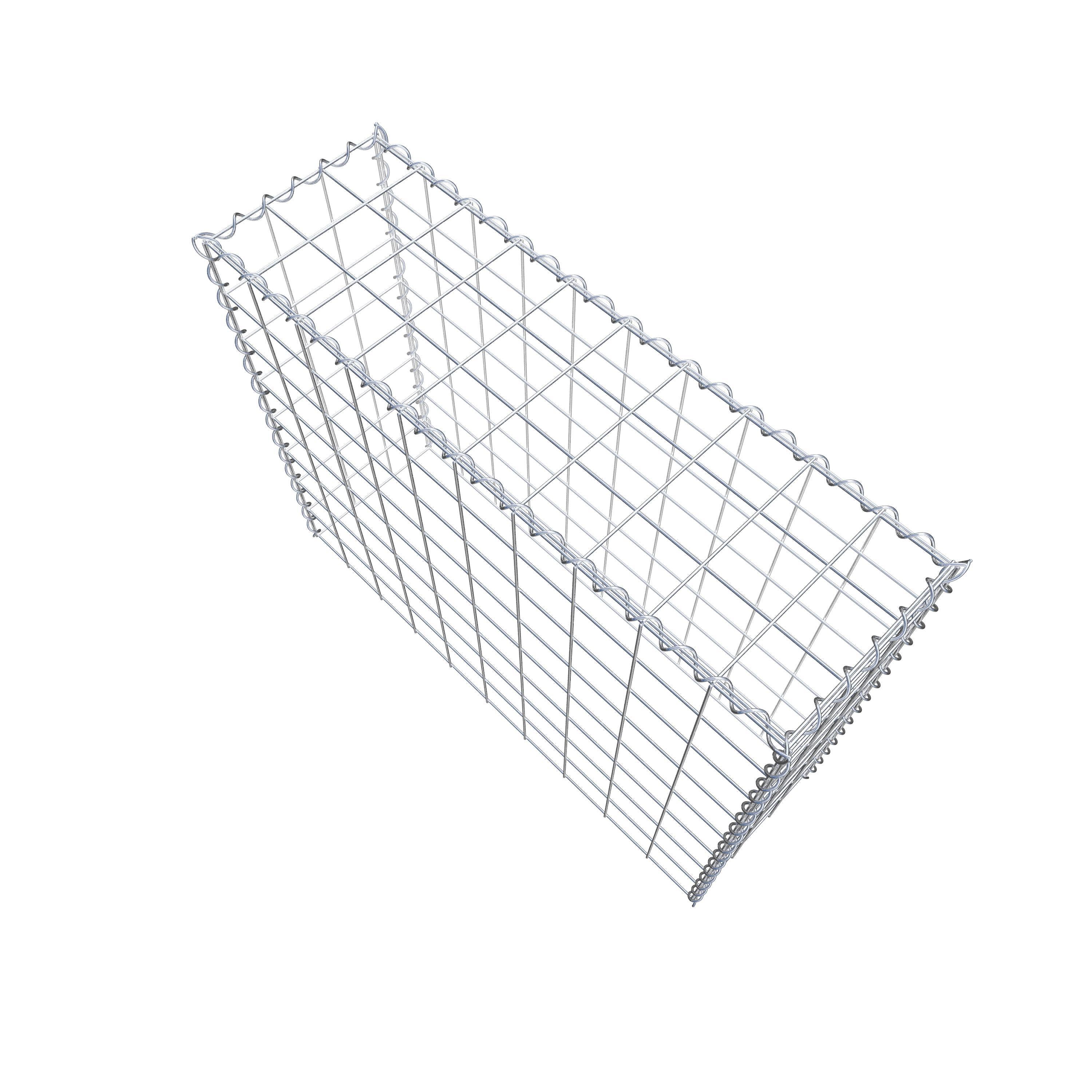 Gabião tipo 3 100 cm x 80 cm x 30 cm (C x A x P), malhagem 10 cm x 10 cm, espiral