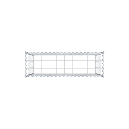 Gabião tipo 3 100 cm x 80 cm x 30 cm (C x A x P), malhagem 10 cm x 10 cm, espiral