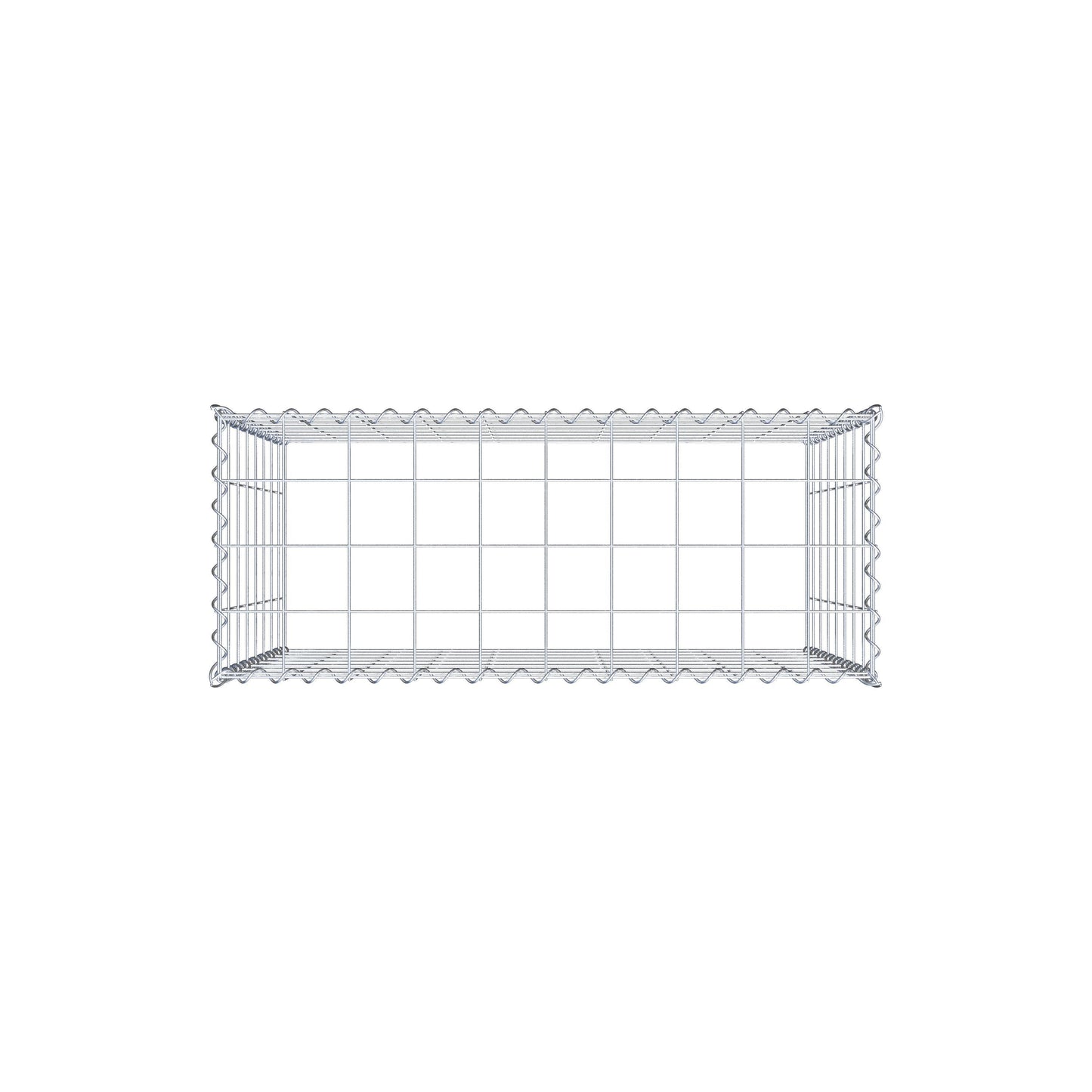 Anbaugabione Typ 3 100 cm x 80 cm x 40 cm (L x H x T), Maschenweite 10 cm x 10 cm, Spirale
