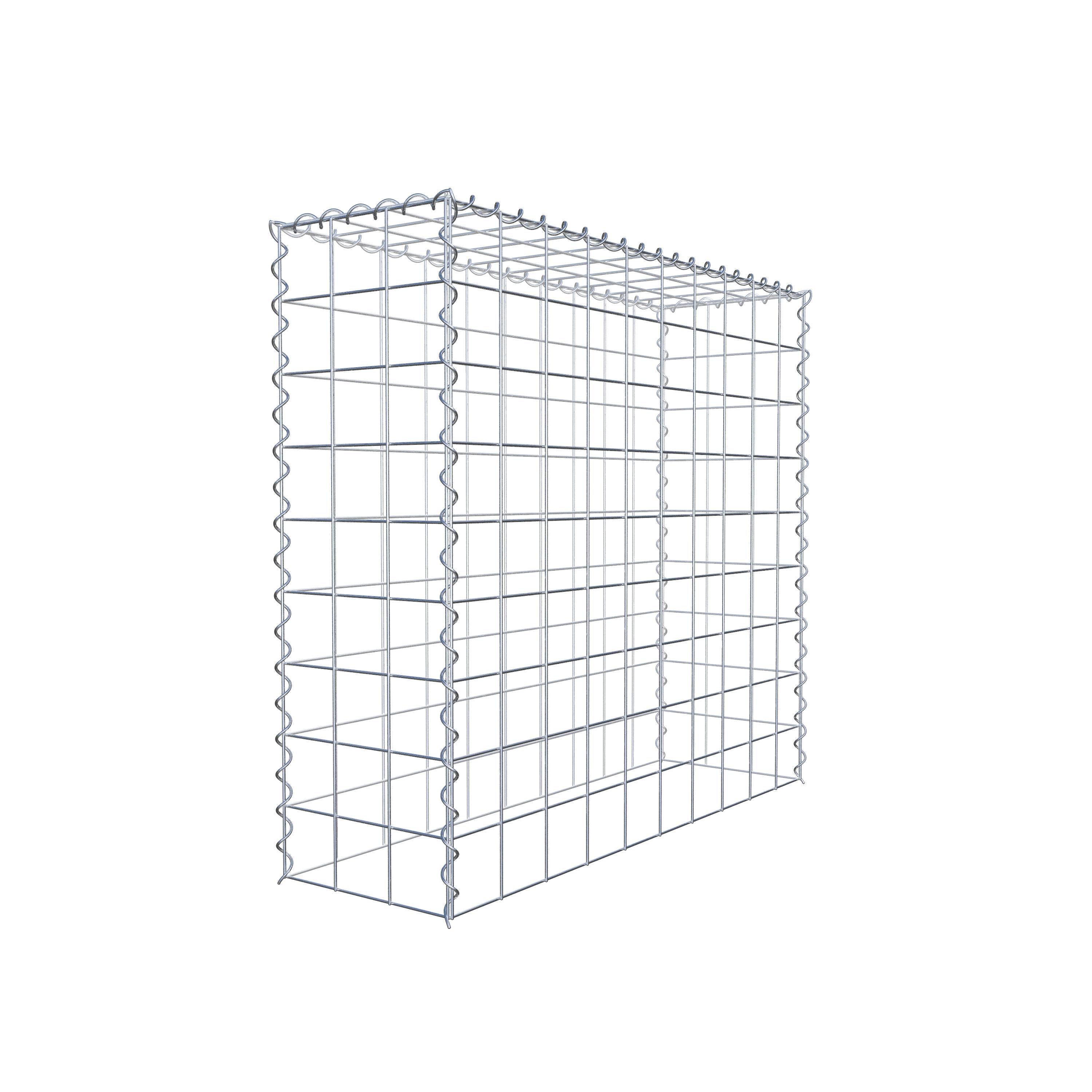 Anbaugabione Typ 3 100 cm x 90 cm x 30 cm (L x H x T), Maschenweite 10 cm x 10 cm, Spirale