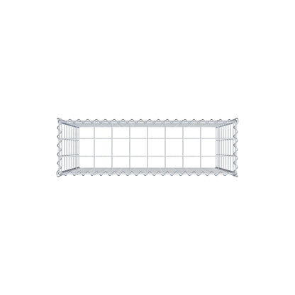 Gabião Tipo 3 100 cm x 90 cm x 30 cm (C x A x P), malhagem 10 cm x 10 cm, espiral
