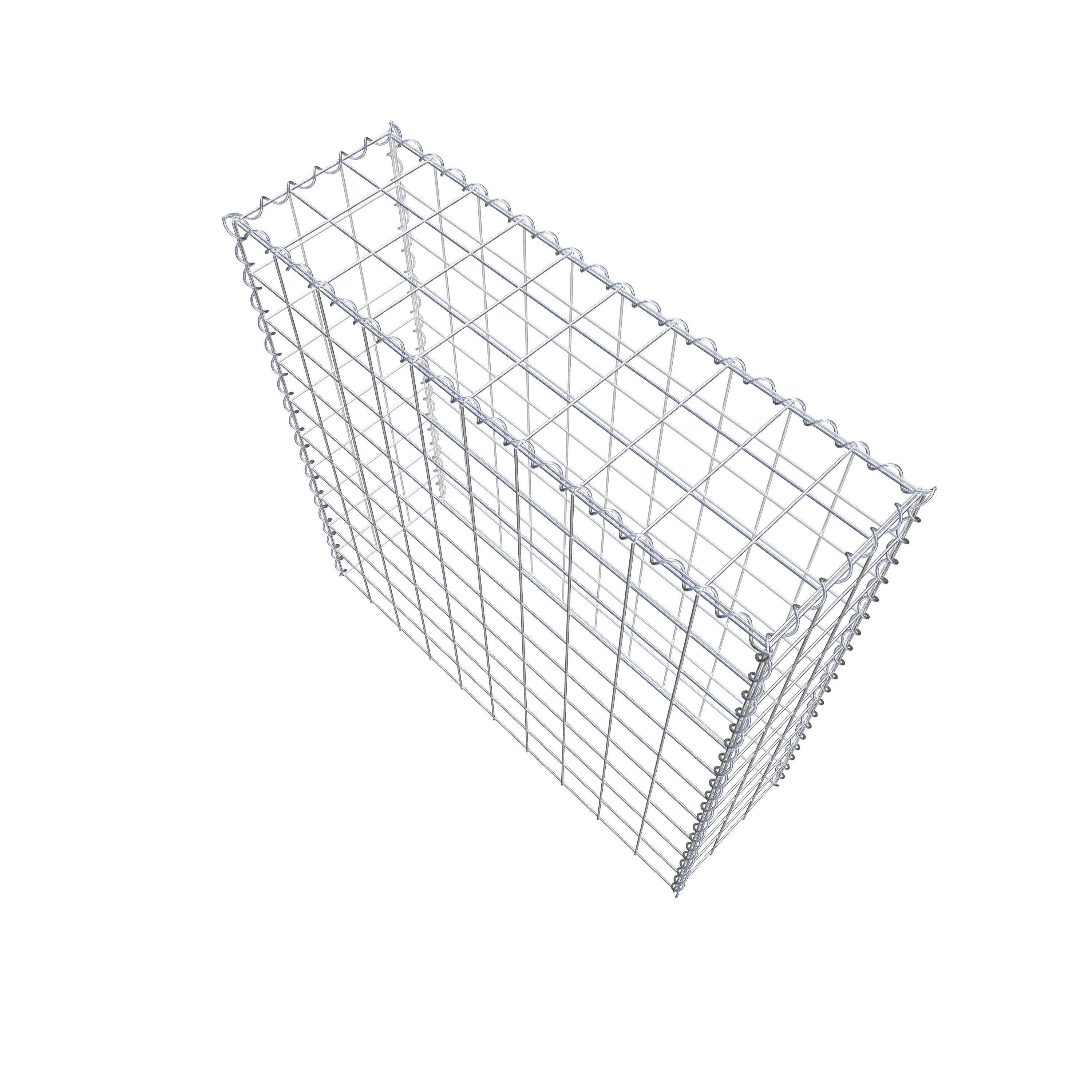 Gabião Tipo 3 100 cm x 100 cm x 30 cm (C x A x P), malhagem 10 cm x 10 cm, espiral