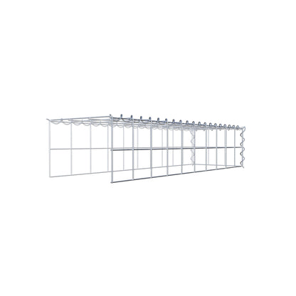 Gavión complementario tipo 4 100 cm x 20 cm x 30 cm (L x A x P), malla 10 cm x 10 cm, espiral