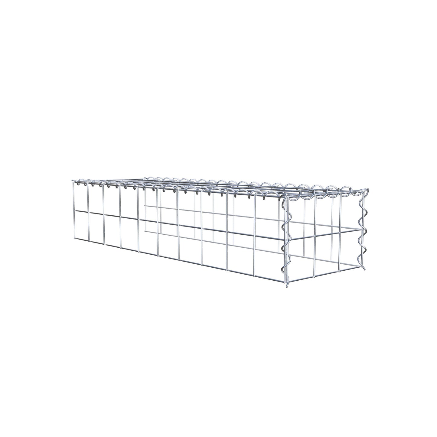 Gavión complementario tipo 4 100 cm x 20 cm x 30 cm (L x A x P), malla 10 cm x 10 cm, espiral