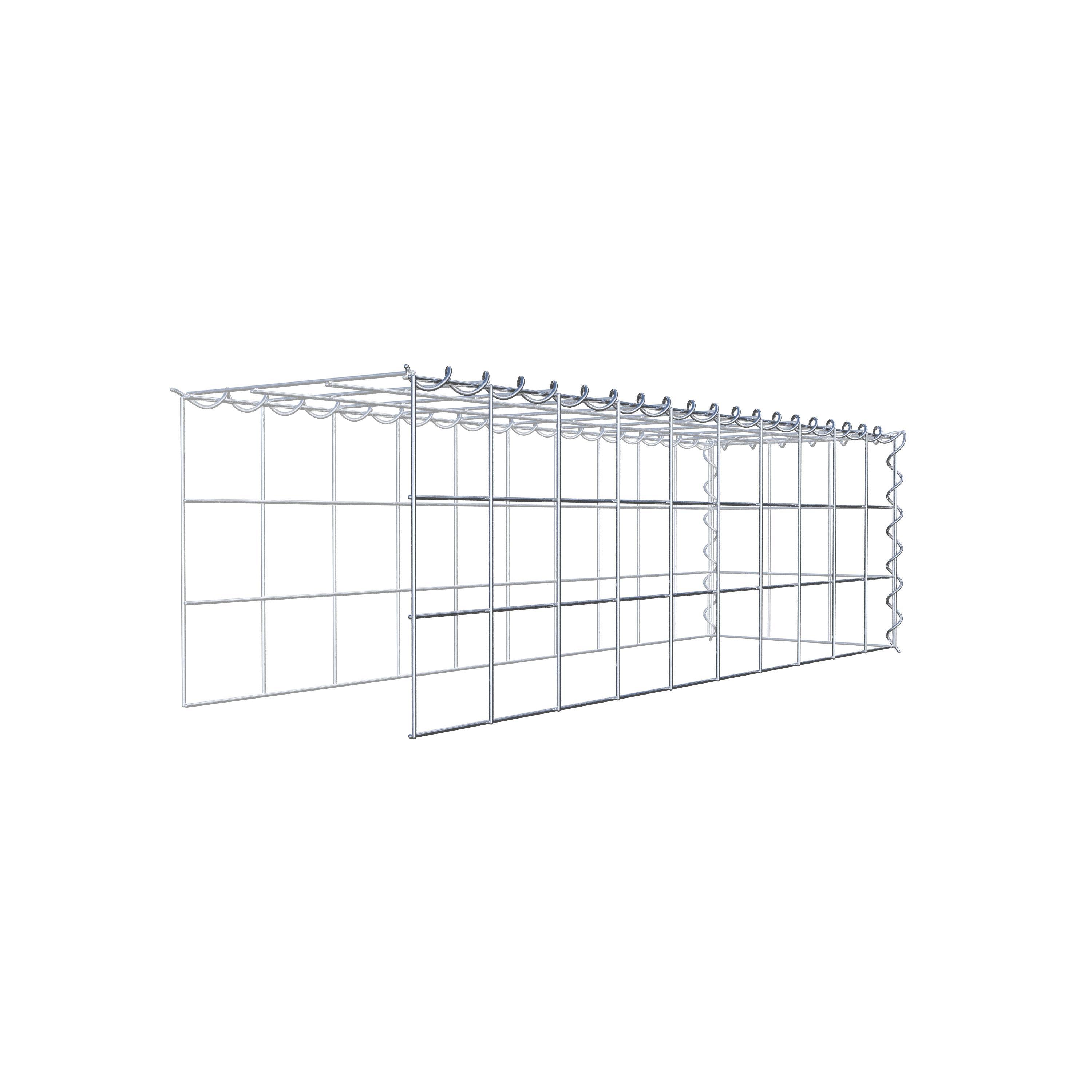 Anbaugabione Typ 4 100 cm x 30 cm x 30 cm (L x H x T), Maschenweite 10 cm x 10 cm, Spirale