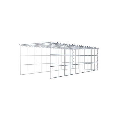Add-on schanskorf type 4 100 cm x 30 cm x 40 cm (L x H x D), maaswijdte 10 cm x 10 cm, spiraal