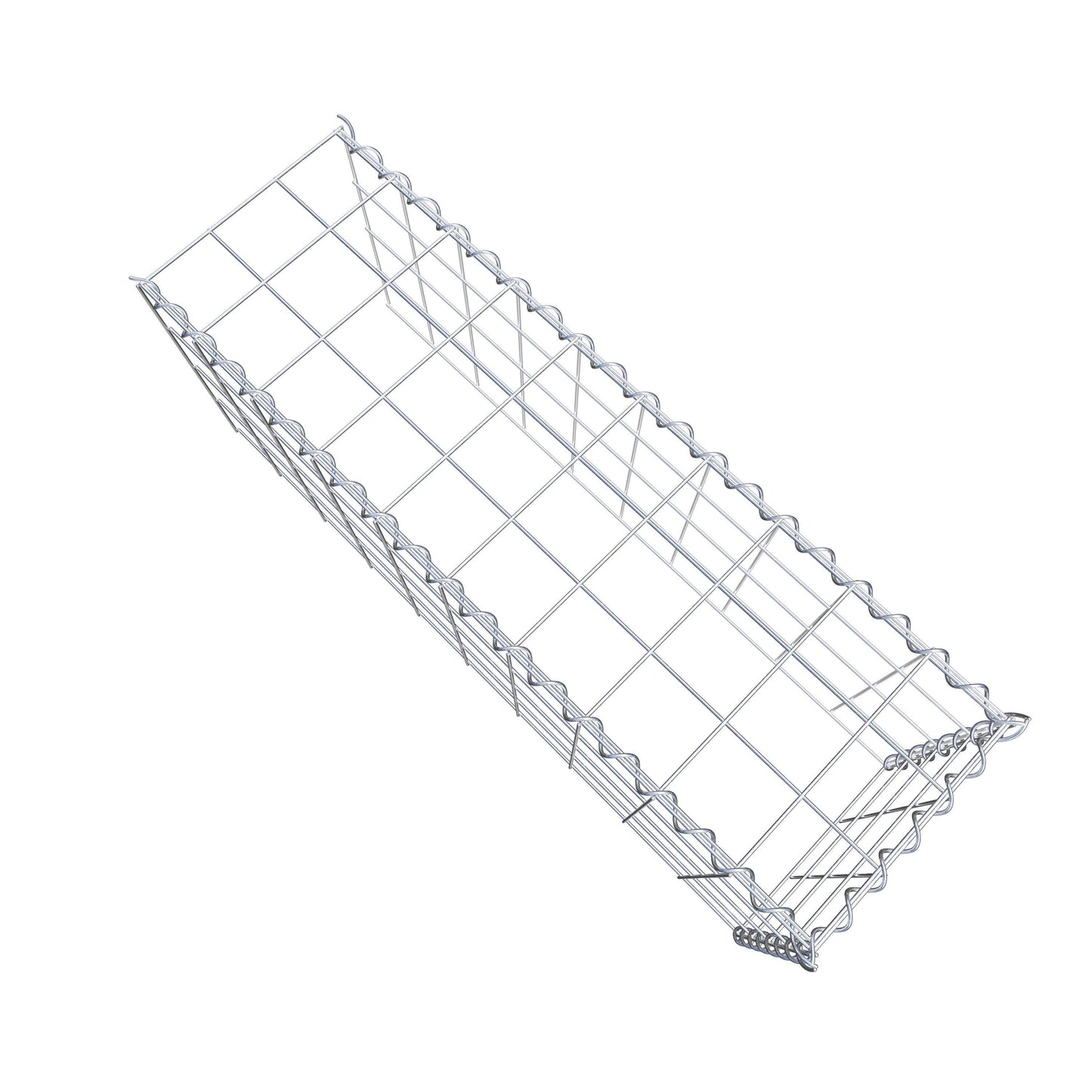 Gabion rapporté type 4 100 cm x 40 cm x 30 cm (L x H x P), mailles 10 cm x 10 cm, spirale