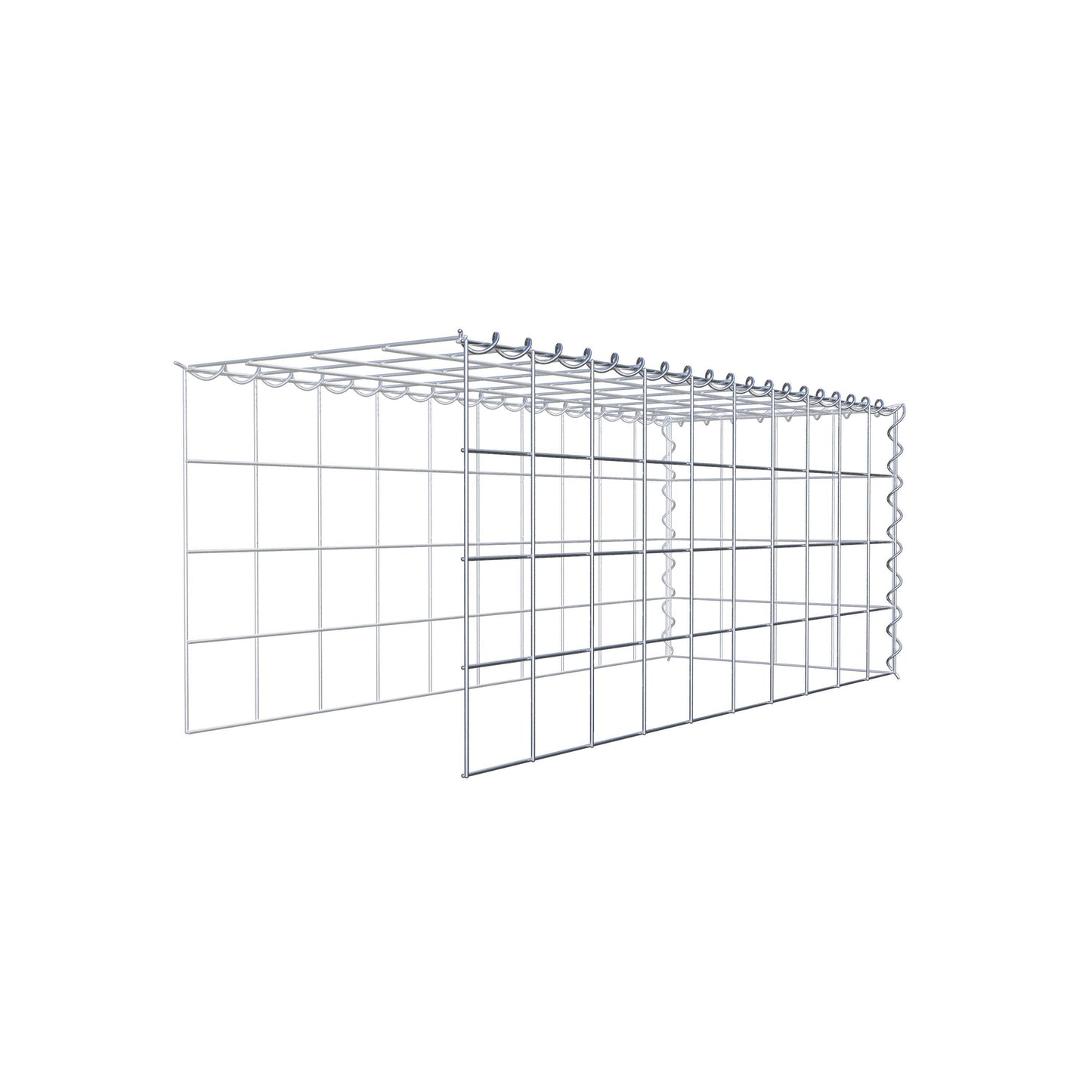 Gavión complementario tipo 4 100 cm x 40 cm x 40 cm (L x A x P), malla 10 cm x 10 cm, espiral