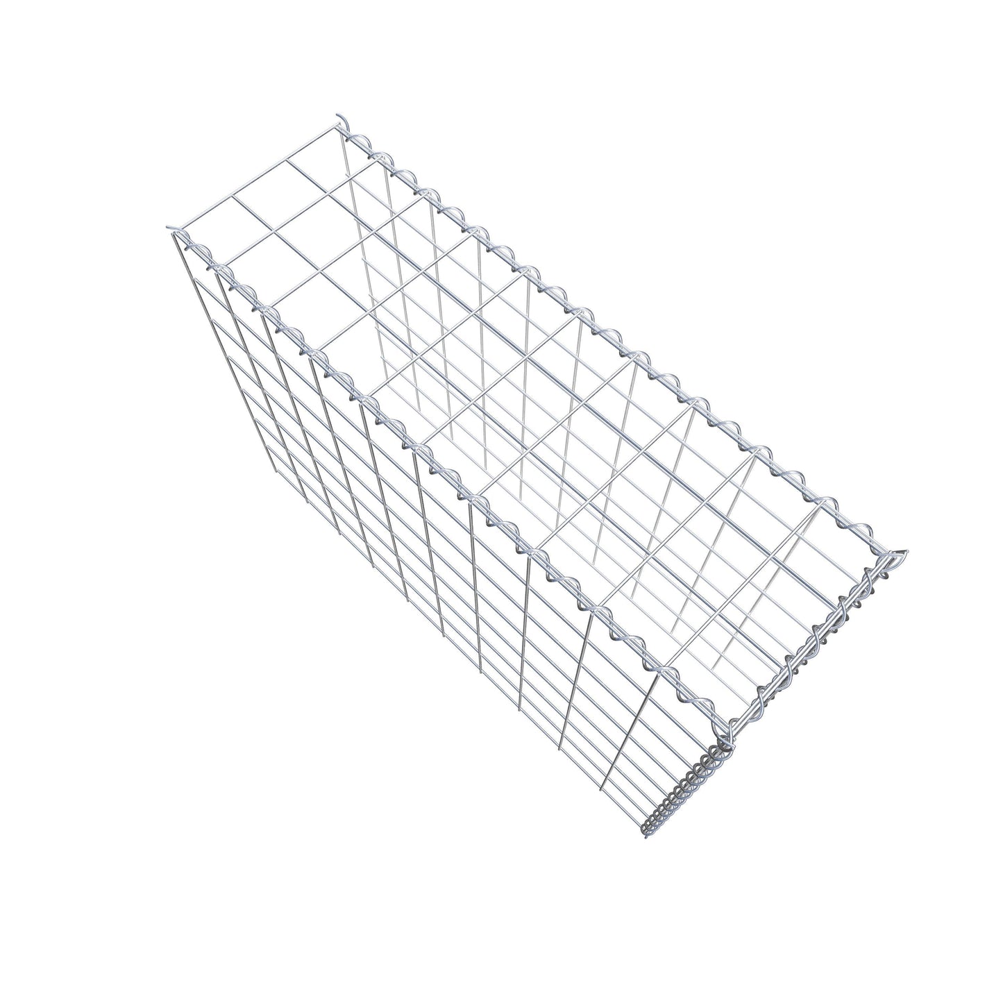 Grown-on gabion type 4 100 cm x 70 cm x 30 cm (L x H x D), mesh size 10 cm x 10 cm, spiral