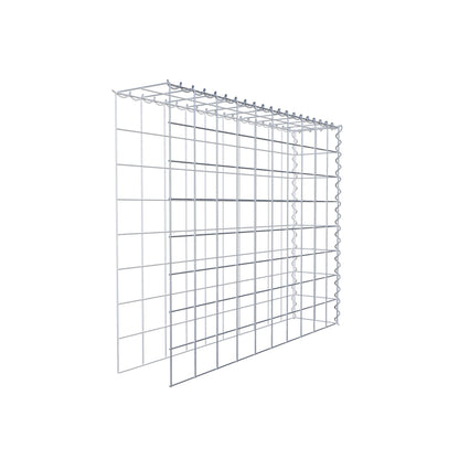 Grown-on gabion type 4 100 cm x 80 cm x 20 cm (L x H x D), mesh size 10 cm x 10 cm, spiral