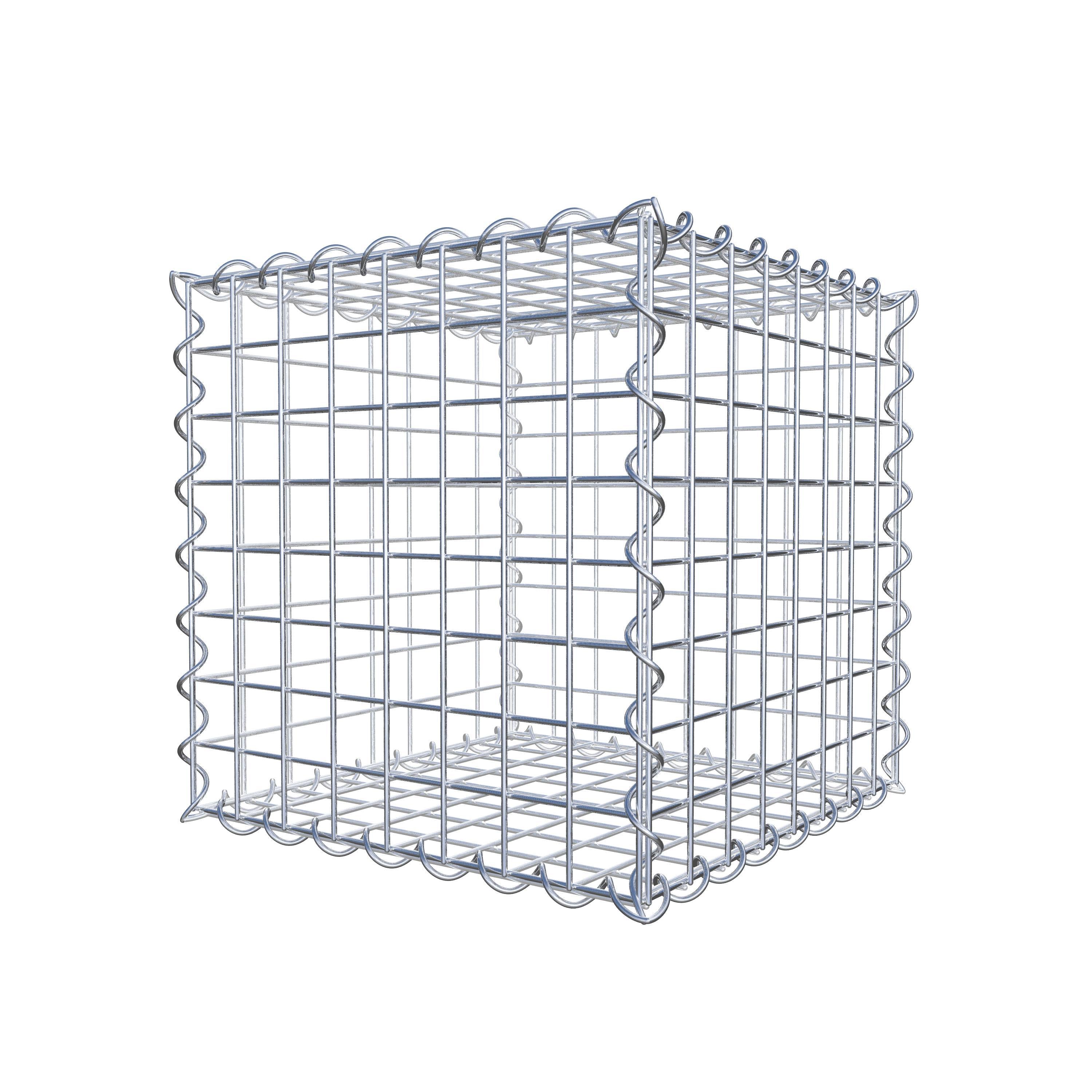 Gabion 40 cm x 40 cm x 40 cm (L x H x P), mailles 5 cm x 5 cm, spirale