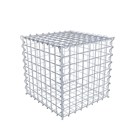 Gabion 40 cm x 40 cm x 40 cm (L x H x P), mailles 5 cm x 5 cm, spirale
