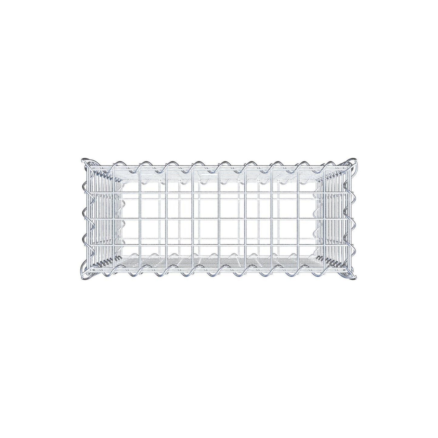 Gabion 50 cm x 50 cm x 20 cm (L x H x P), mailles 5 cm x 5 cm, spirale