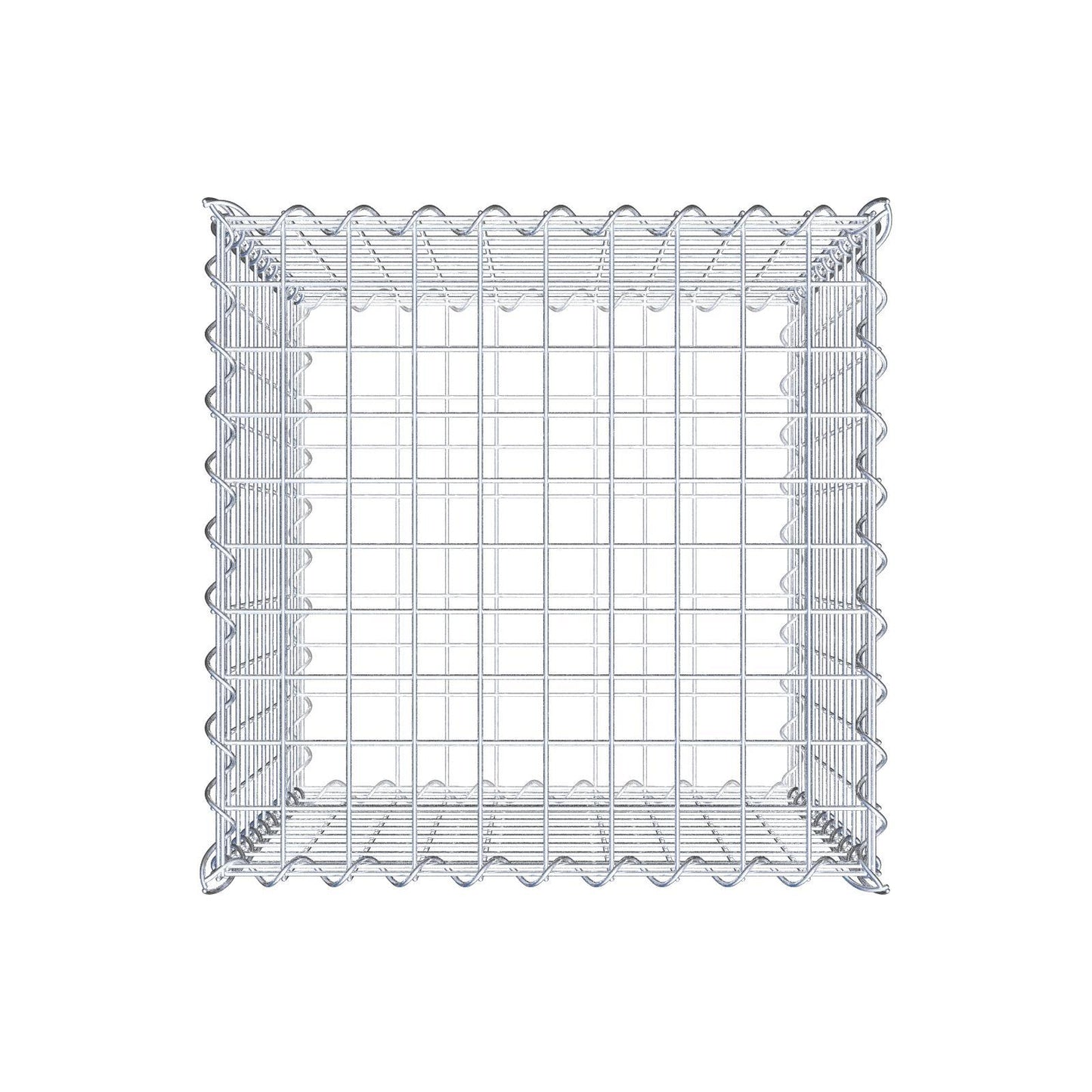 Schanskorf 50 cm x 50 cm x 50 cm (L x H x D), maaswijdte 5 cm x 5 cm, spiraal