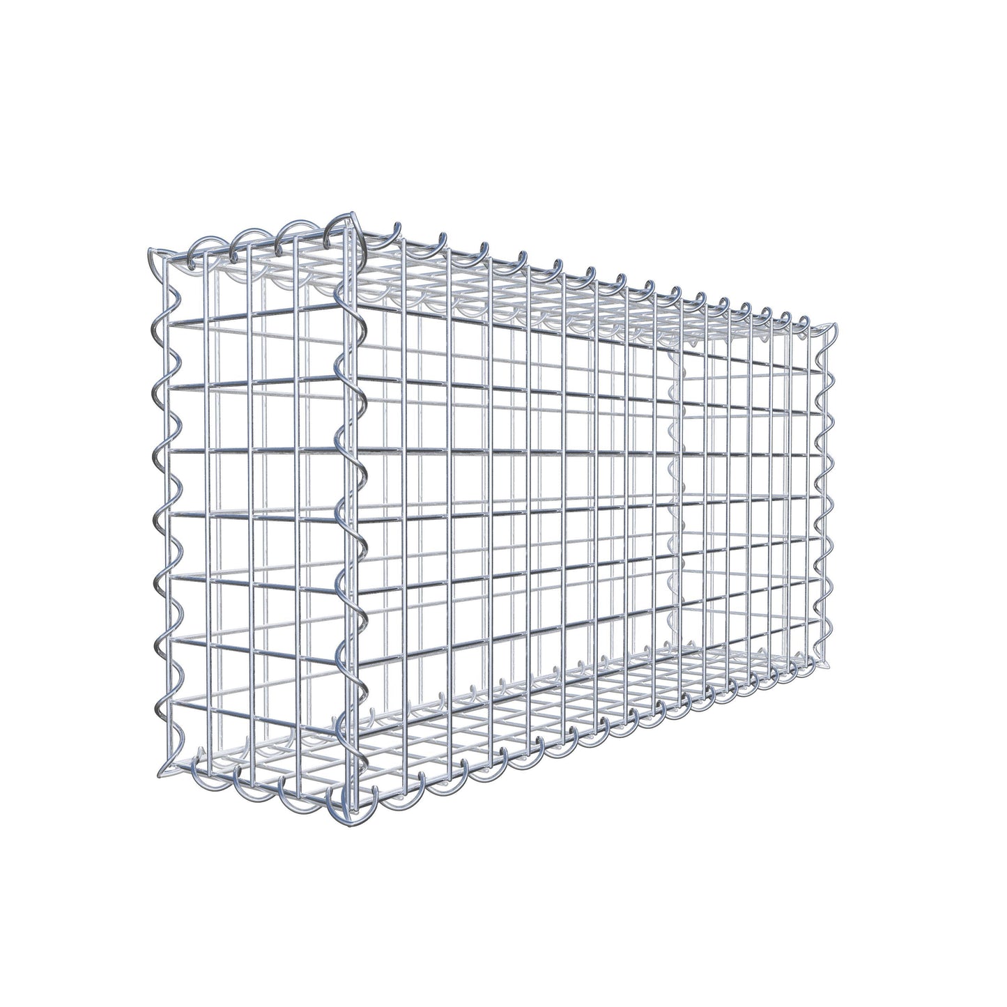 Gabion 80 cm x 40 cm x 20 cm (L x H x P), mailles 5 cm x 5 cm, spirale