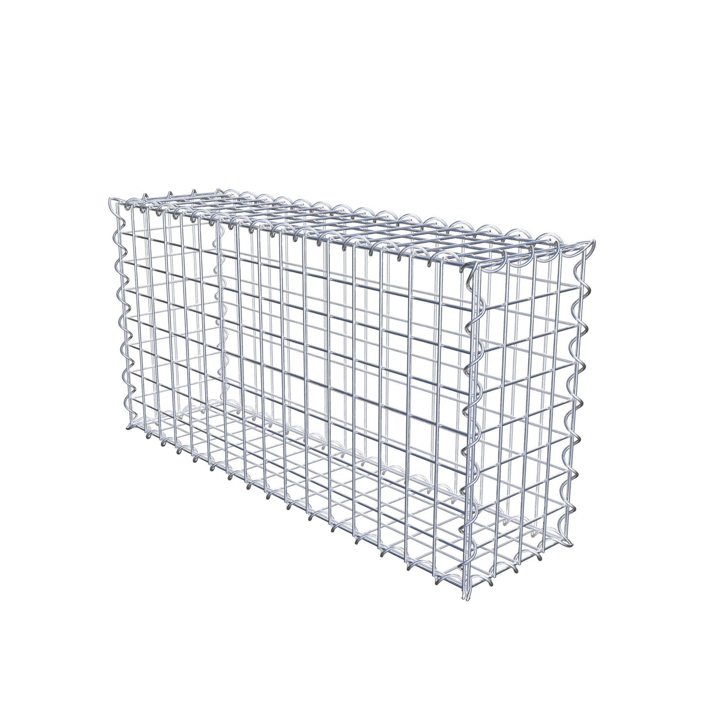 Gabion 80 cm x 40 cm x 20 cm (L x H x P), mailles 5 cm x 5 cm, spirale