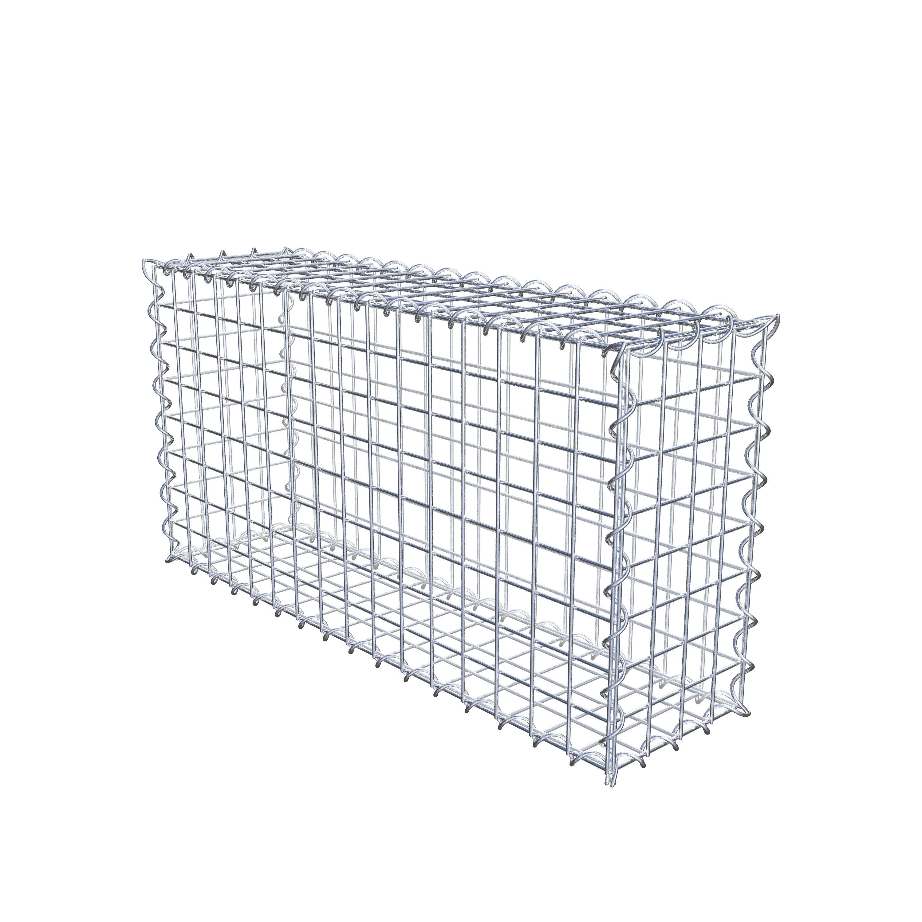 Gabion 80 cm x 40 cm x 20 cm (L x H x D), mesh size 5 cm x 5 cm, spiral