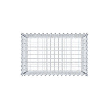 Gabion 80 cm x 50 cm x 50 cm (L x H x P), mailles 5 cm x 5 cm, spirale