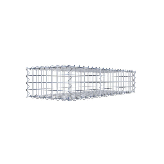 Gabione 100 cm x 20 cm x 40 cm (L x H x T), Maschenweite 5 cm x 5 cm, Spirale
