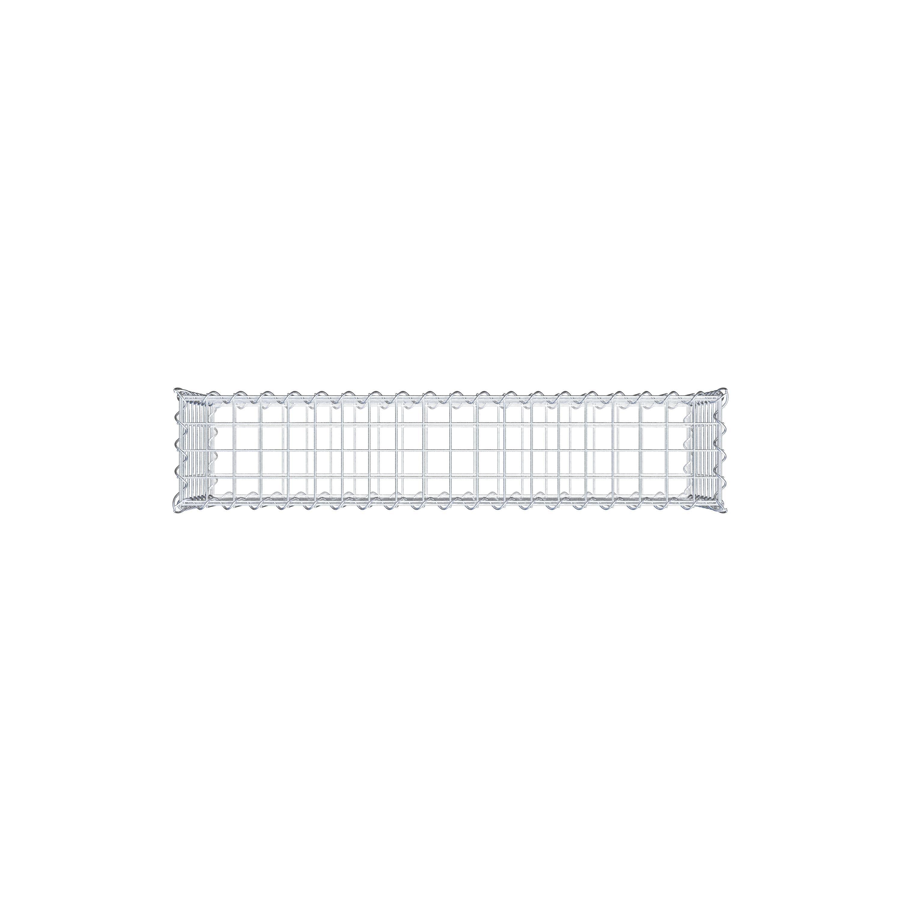 Gabião 100 cm x 40 cm x 20 cm (C x A x P), malhagem 5 cm x 5 cm, espiral