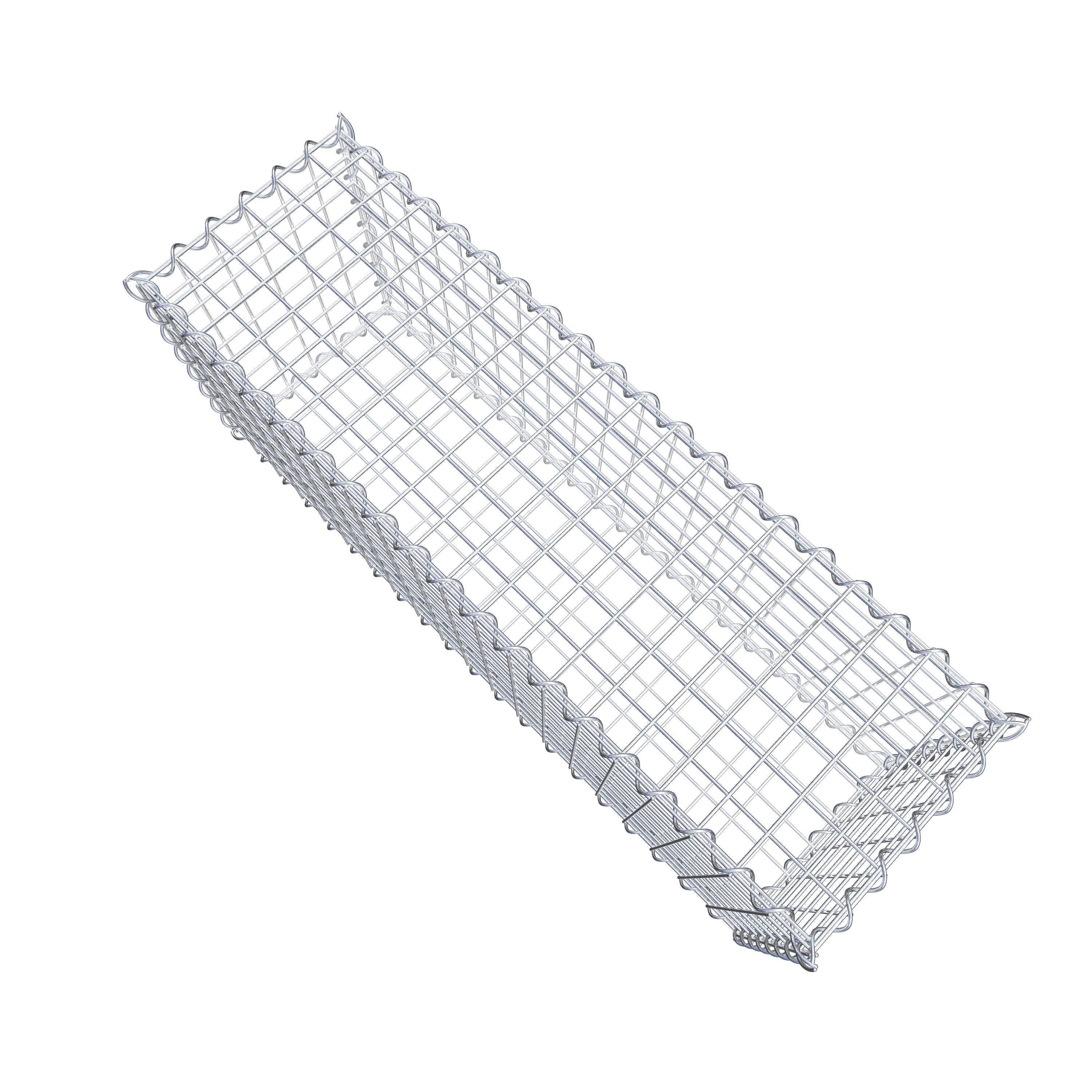 Gabion 100 cm x 40 cm x 30 cm (L x H x D), maskestørrelse 5 cm x 5 cm, spiral