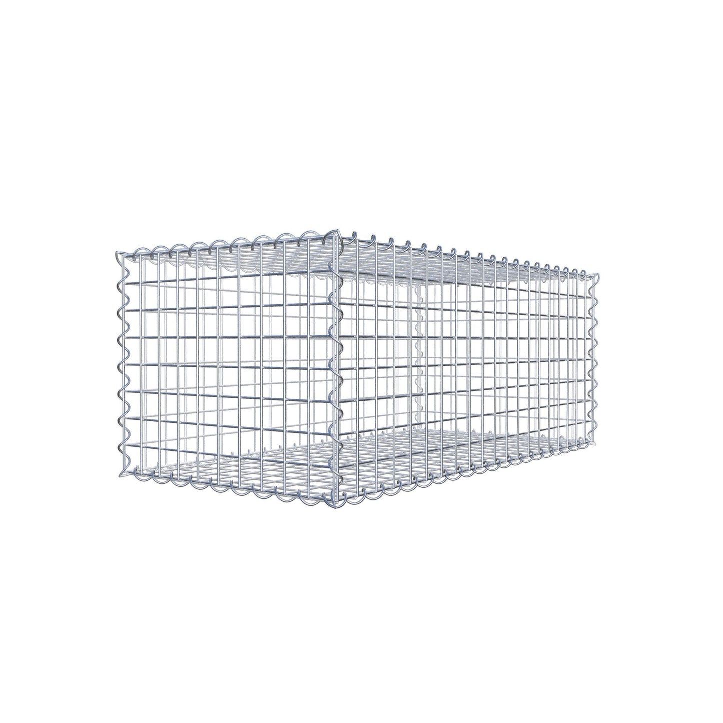 Gabion 100 cm x 40 cm x 50 cm (L x H x P), mailles 5 cm x 5 cm, spirale