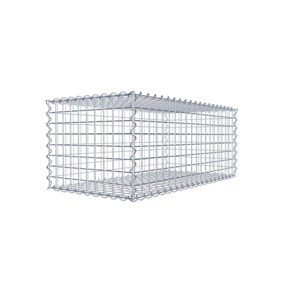Gabion 100 cm x 40 cm x 50 cm (L x H x P), mailles 5 cm x 5 cm, spirale