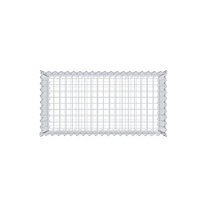Gabion 100 cm x 40 cm x 50 cm (L x H x P), mailles 5 cm x 5 cm, spirale