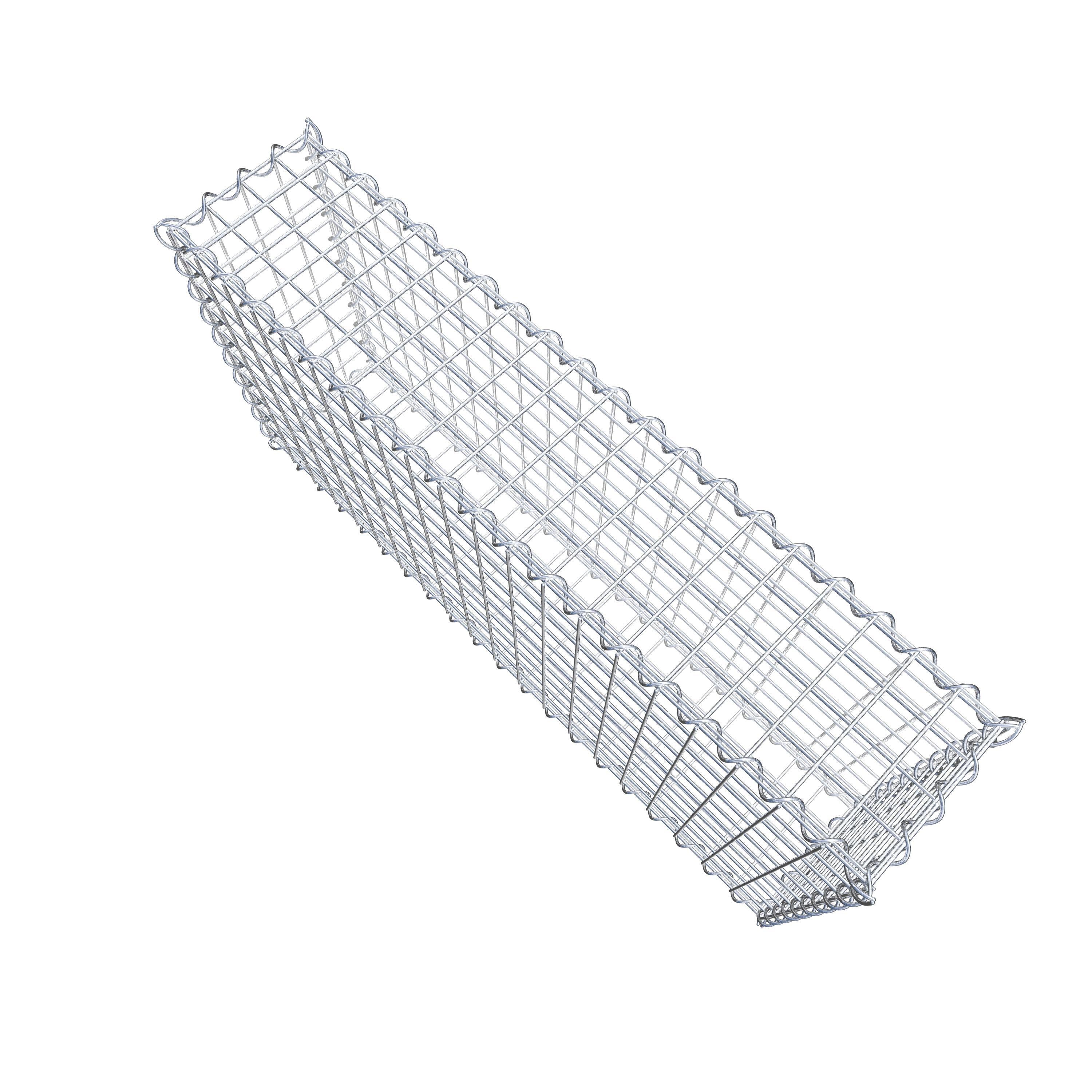 Gabion 100 cm x 50 cm x 20 cm (L x H x D), maskstorlek 5 cm x 5 cm, spiral