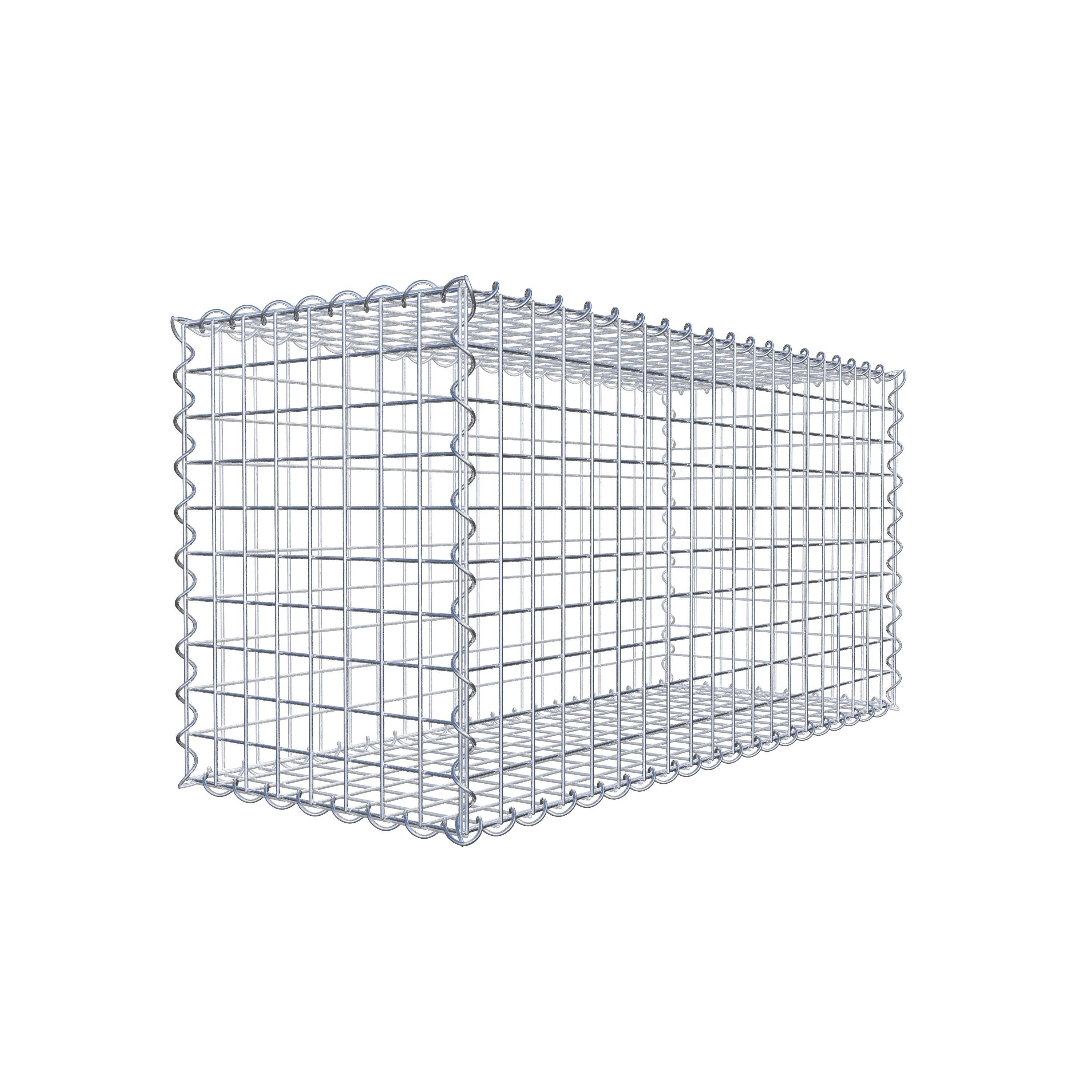 Gabion 100 cm x 50 cm x 40 cm (L x H x P), mailles 5 cm x 5 cm, spirale