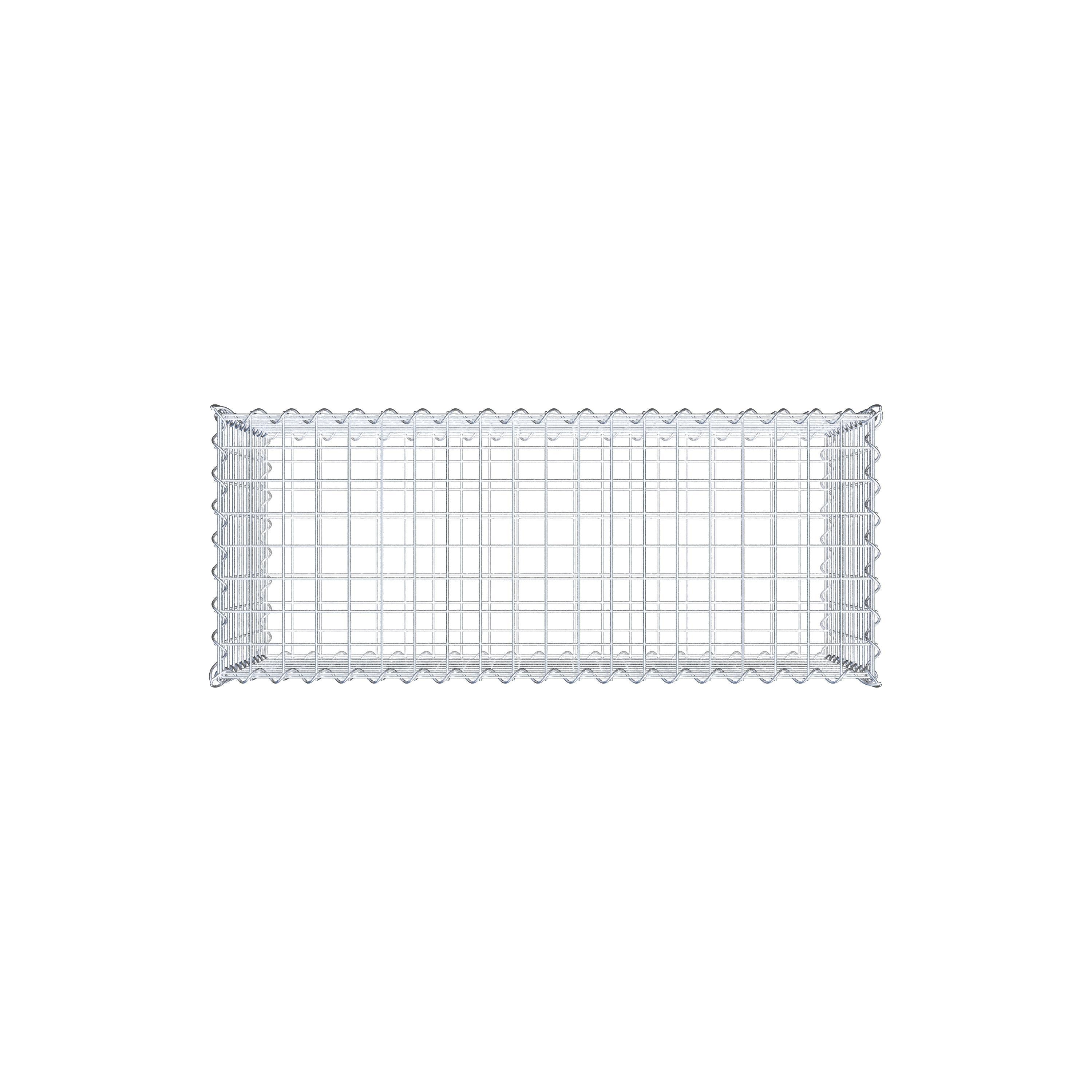 Gabion 100 cm x 50 cm x 40 cm (L x H x P), mailles 5 cm x 5 cm, spirale