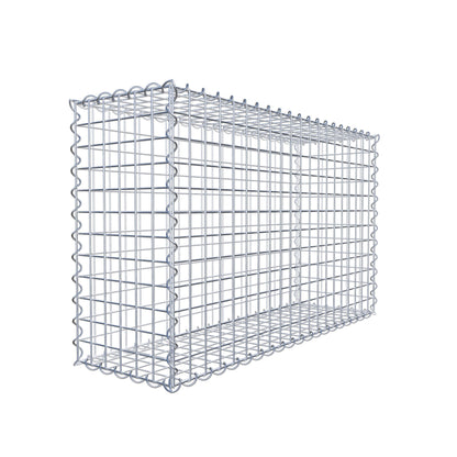 Gabion 100 cm x 60 cm x 30 cm (L x H x D), maskestørrelse 5 cm x 5 cm, spiral